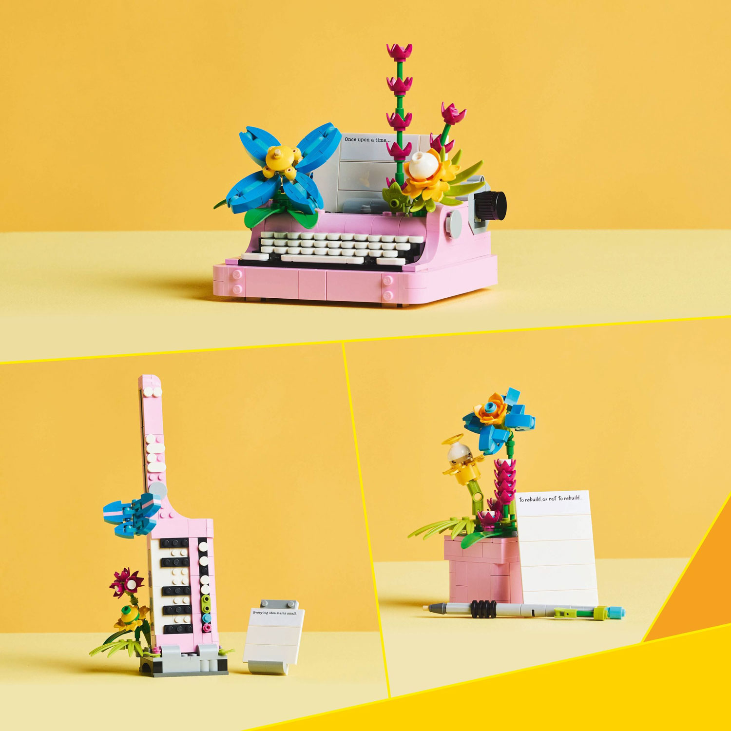 LEGO Creator : La machine à écrire avec des fleurs - 363 pièces