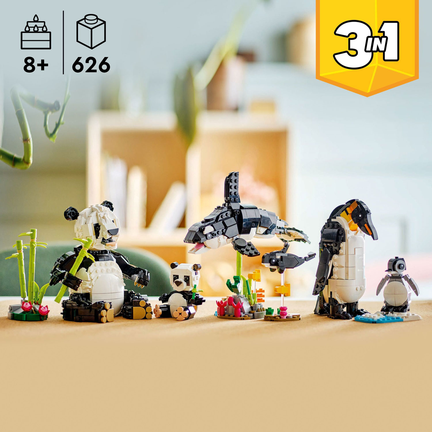 LEGO Creator: Wild Animals Panda Family - 626 Pieces