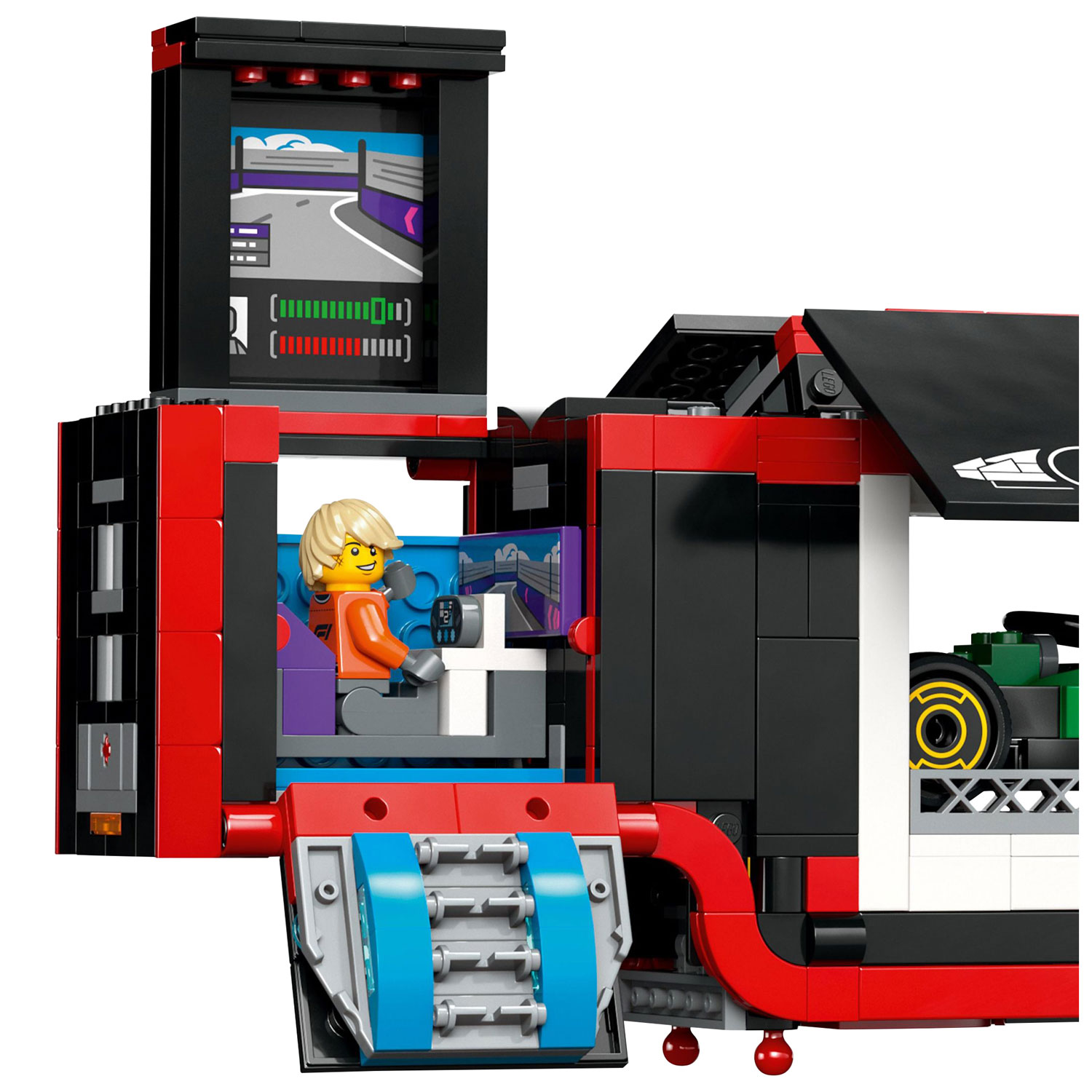 LEGO City : Le camion de F1 avec les voitures de F1 RB20 et AMR24 - 1086 pièces