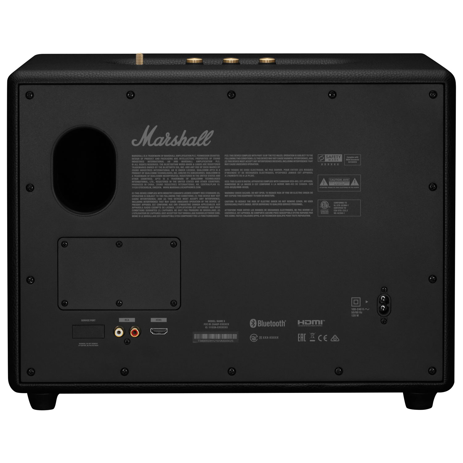 Haut-parleur sans fil Bluetooth Woburn III de Marshall - Noir