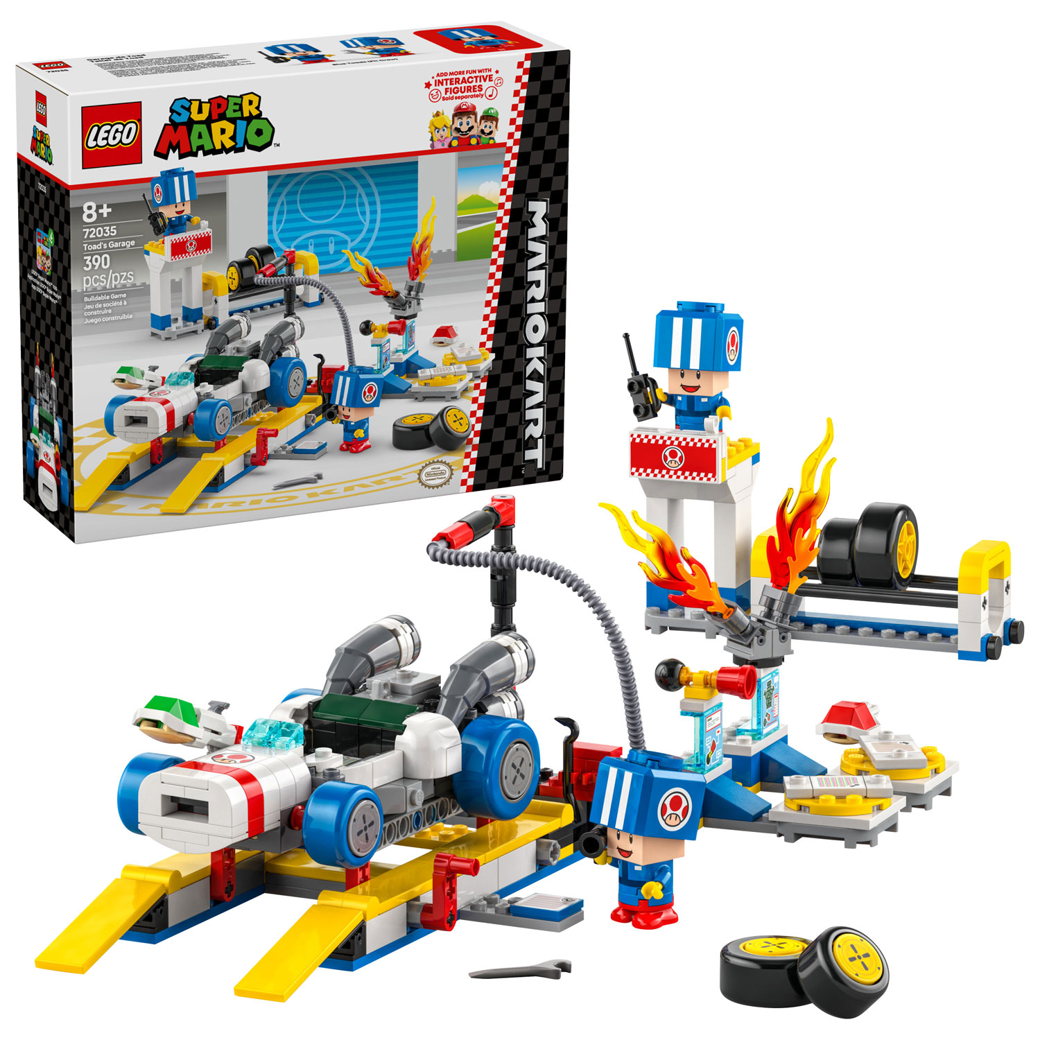 LEGO Super Mario: Mario Kart Blue Toad - 390 Pieces