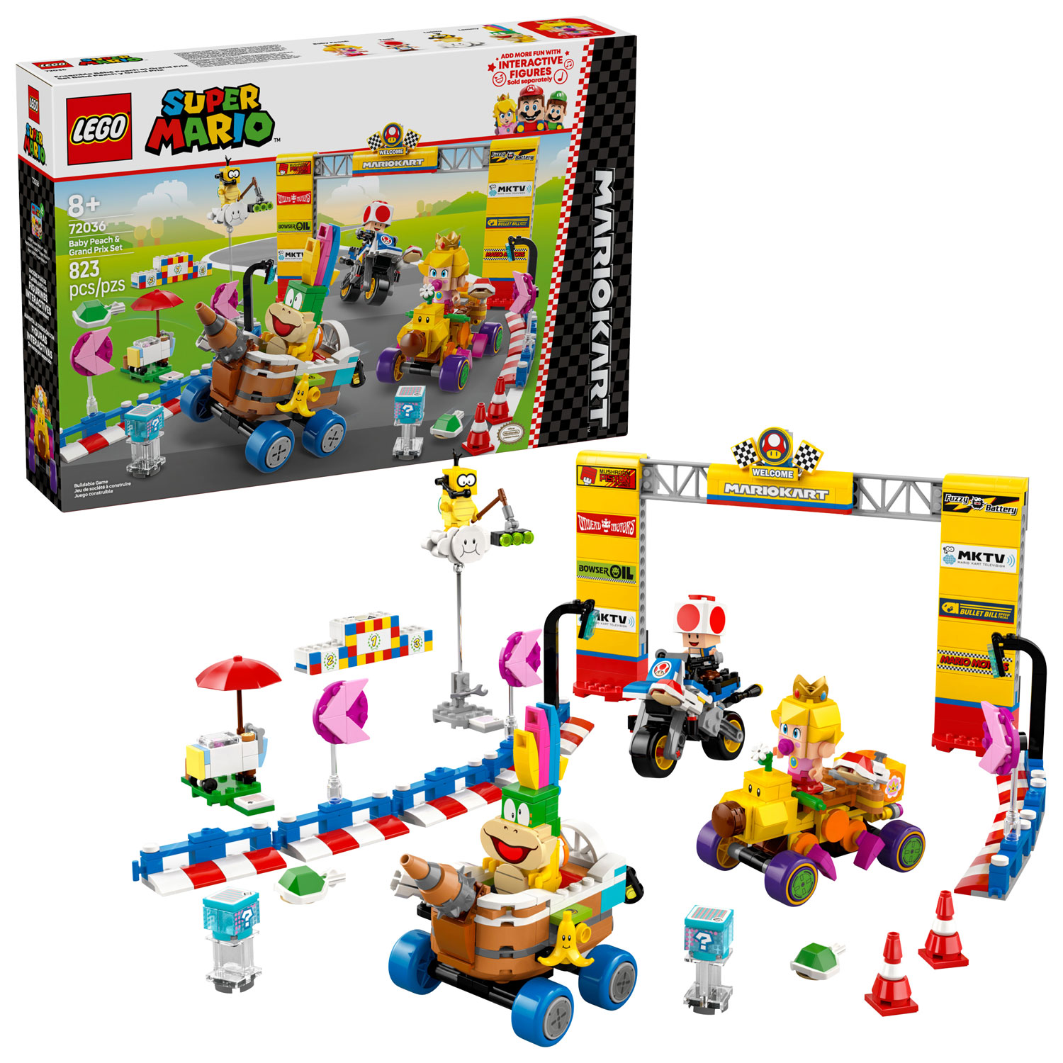 LEGO Super Mario: Mario Kart Baby Peach - 823 Pieces