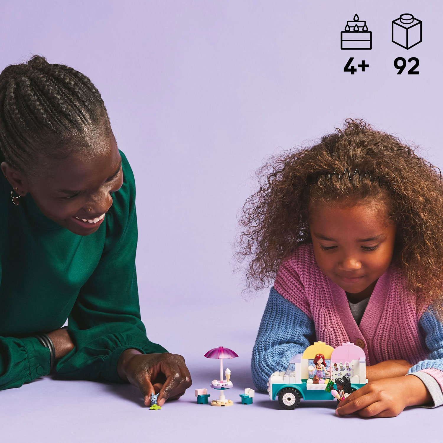 LEGO Friends : Le camion de crème glacée de Heartlake City - 92 pièces