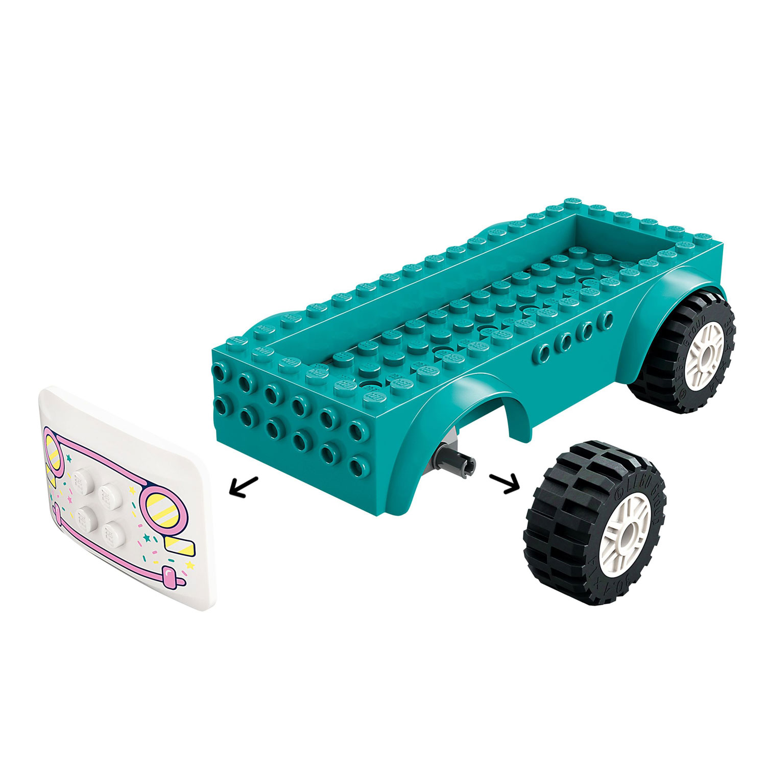 LEGO Friends : Le camion de crème glacée de Heartlake City - 92 pièces