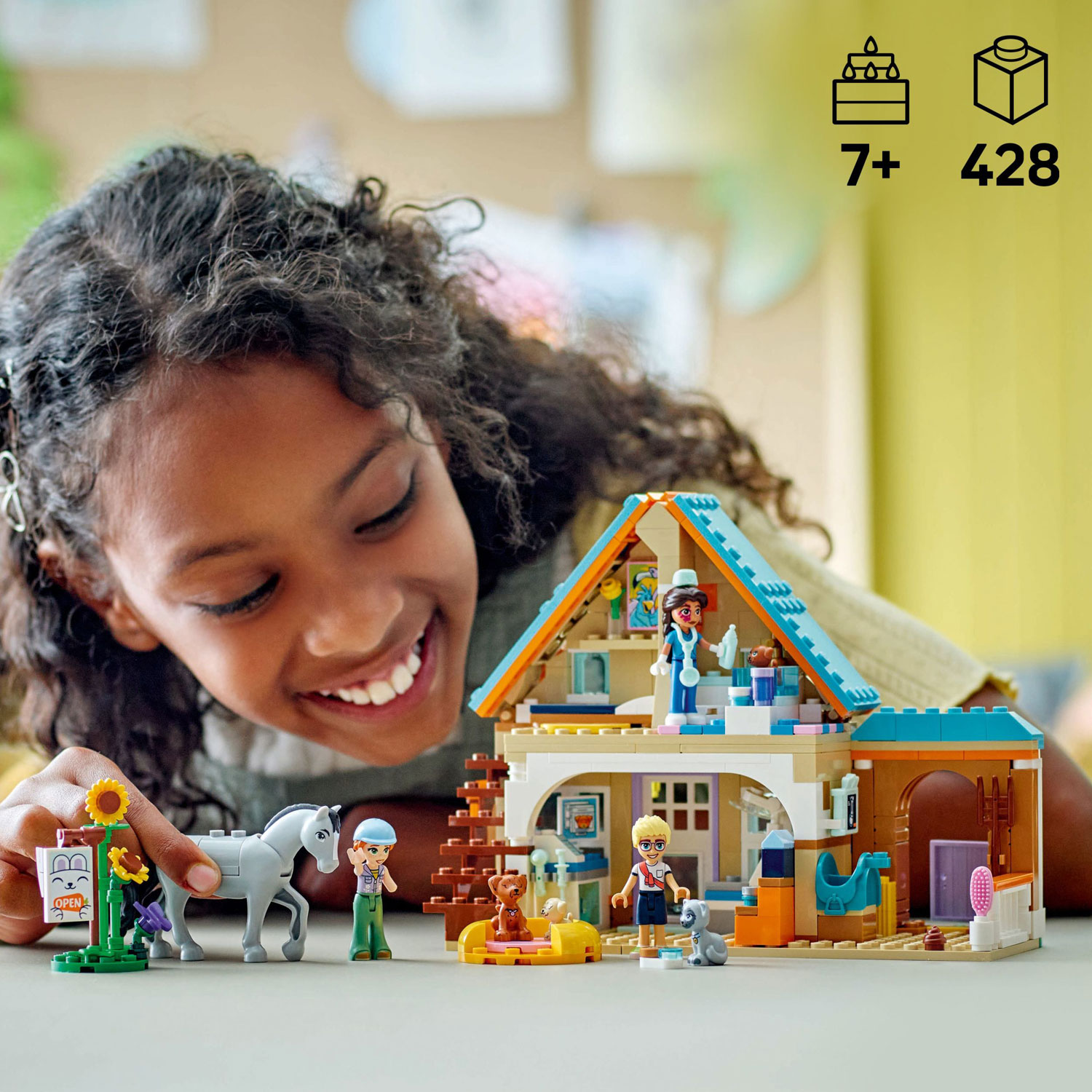 LEGO Friends : La clinique vétérinaire pour chevaux et animaux de compagnie - 428 pièces