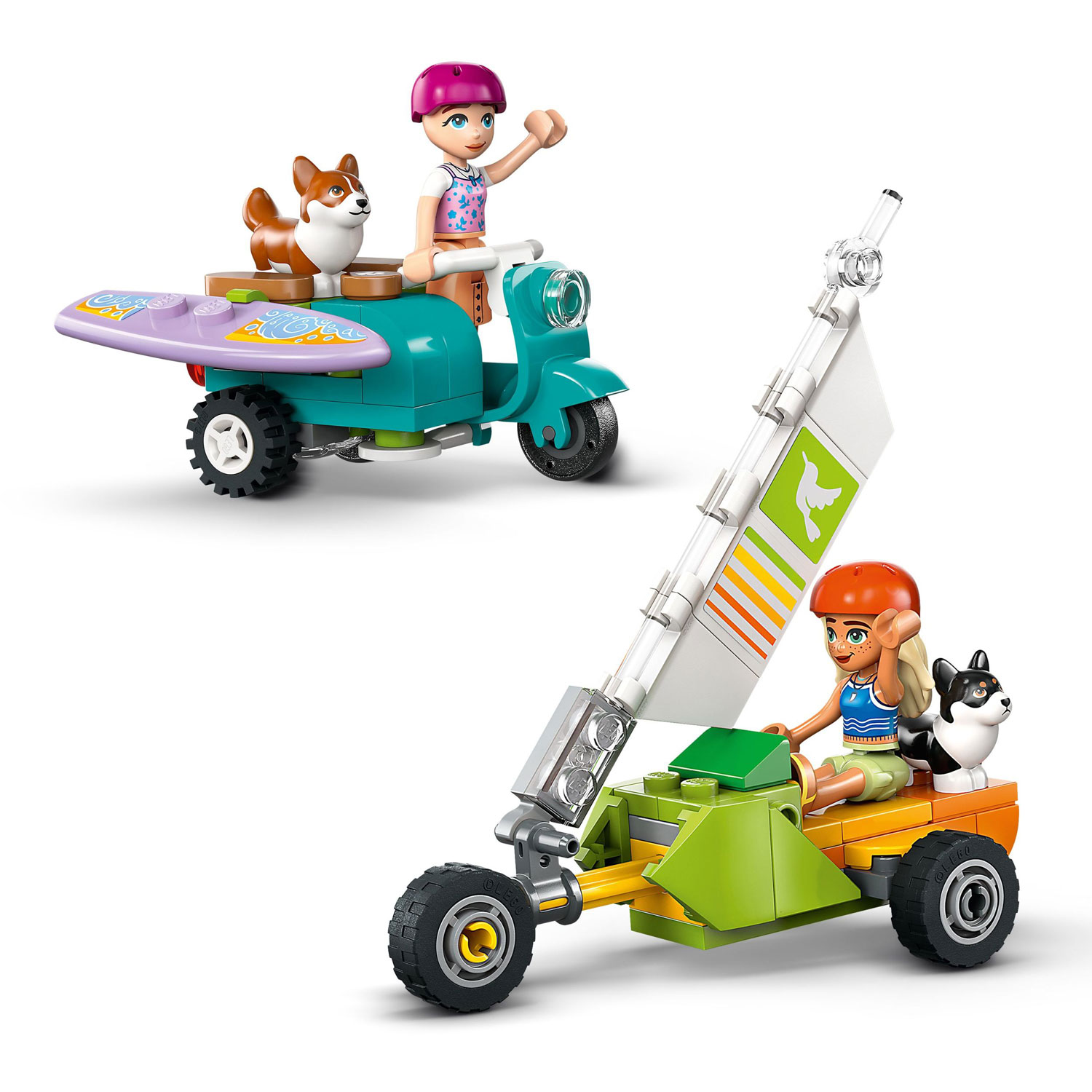 LEGO Friends: Surfing Dogs and Scooter Adventure - 113 Pieces