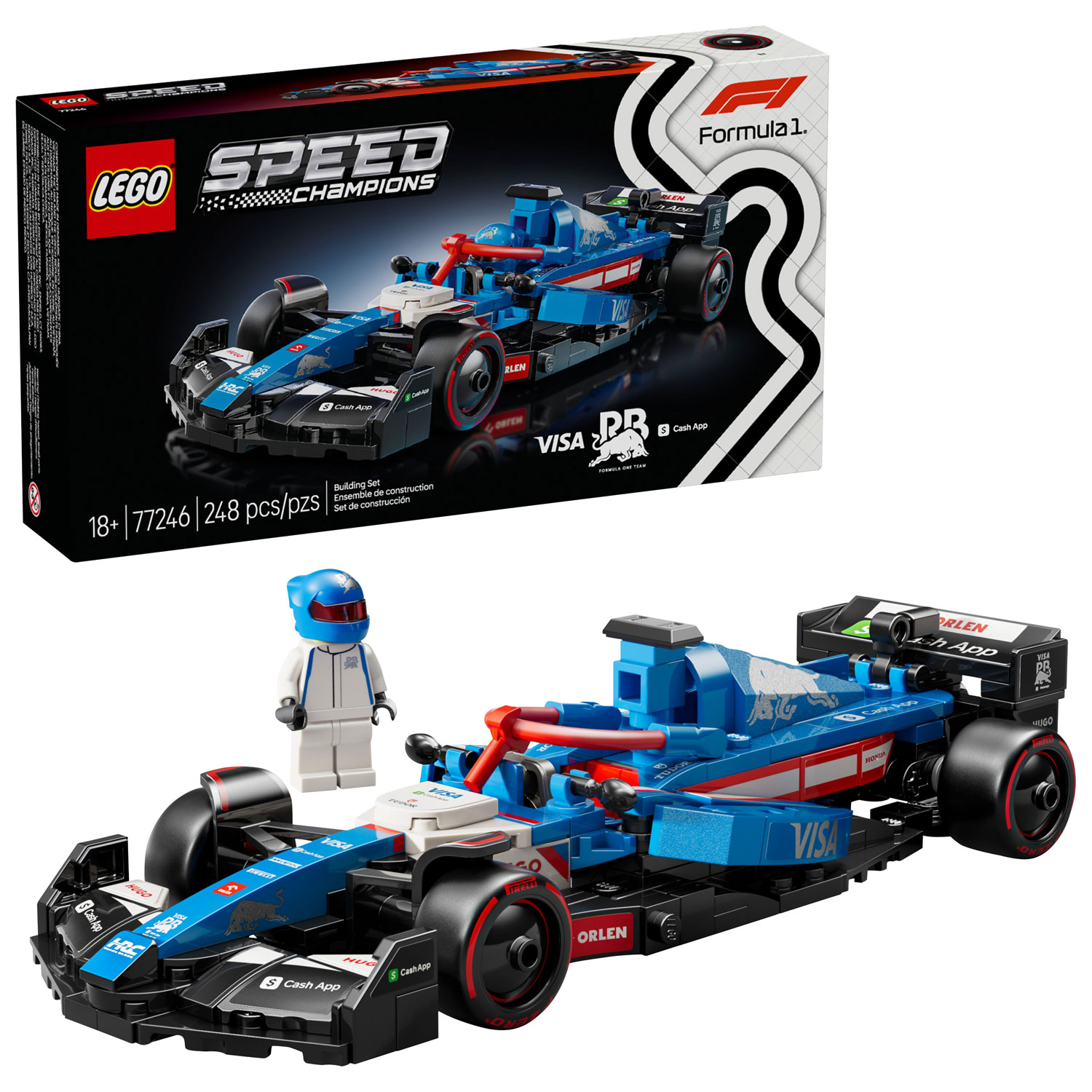 LEGO Speed Champions: Visa Cash App RB VCARB 01 F1 Race Car 248