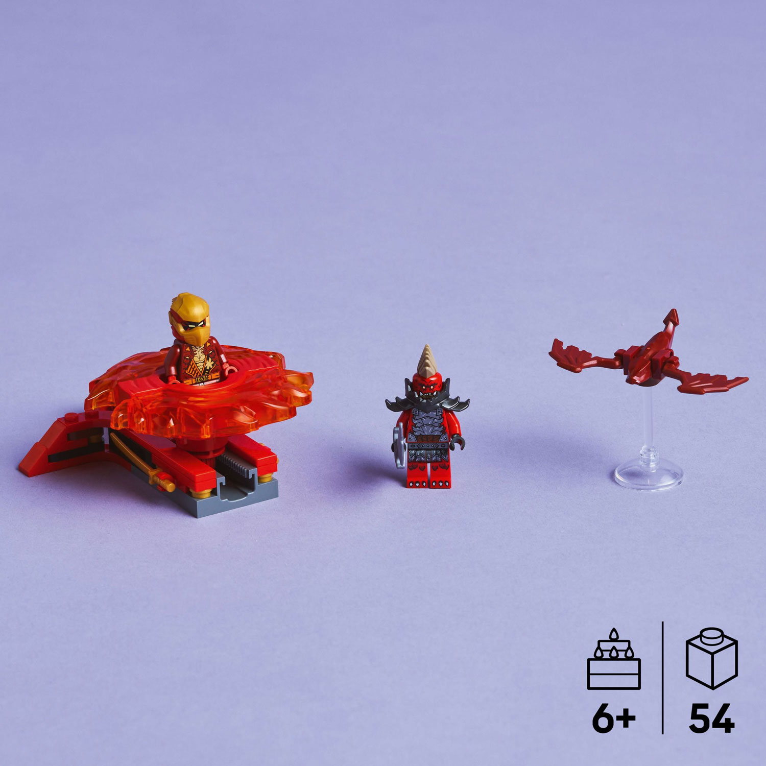LEGO Ninjago : La toupie Spinjitzu du dragon de Kai - 54 pièces