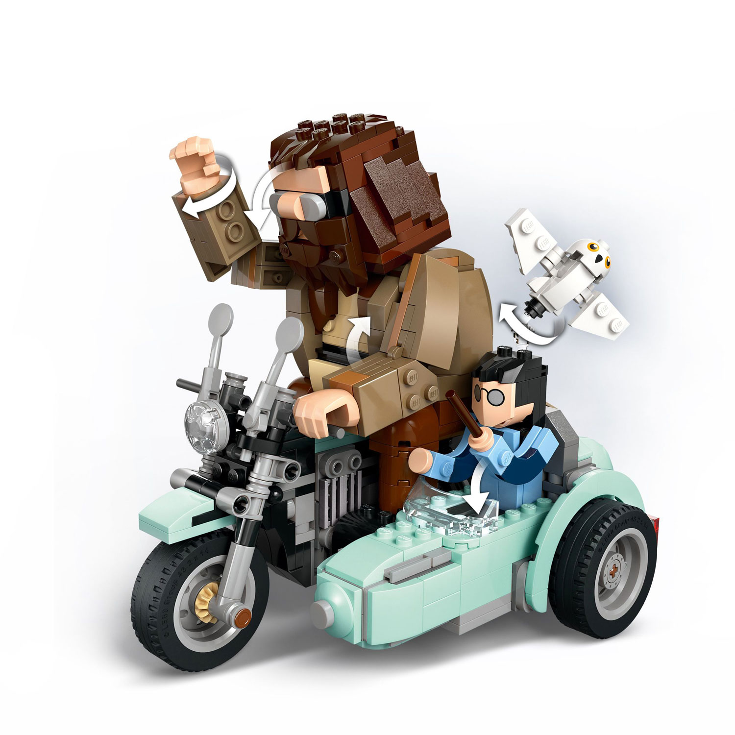LEGO Harry Potter: La balade en moto de Hagrid et Harry - 617 pièces