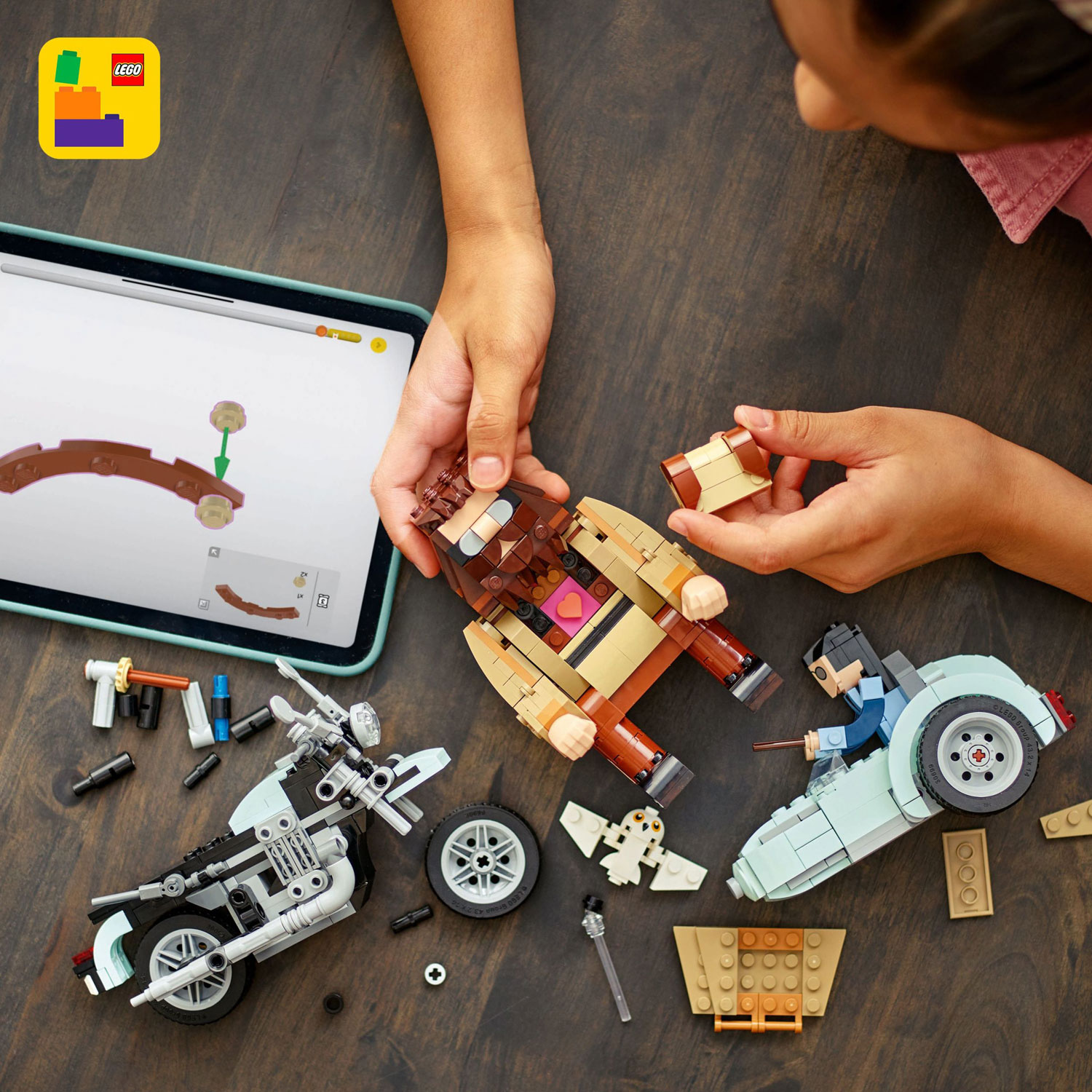 LEGO Harry Potter: La balade en moto de Hagrid et Harry - 617 pièces