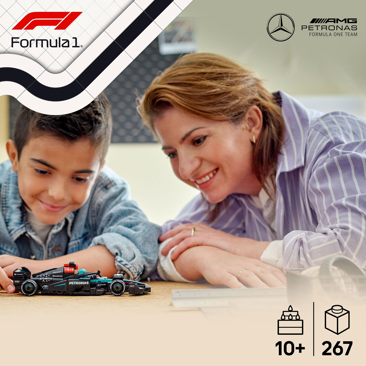 LEGO Speed Champions : Voiture de course Mercedes-AMG F1 W15 - 267 pièces