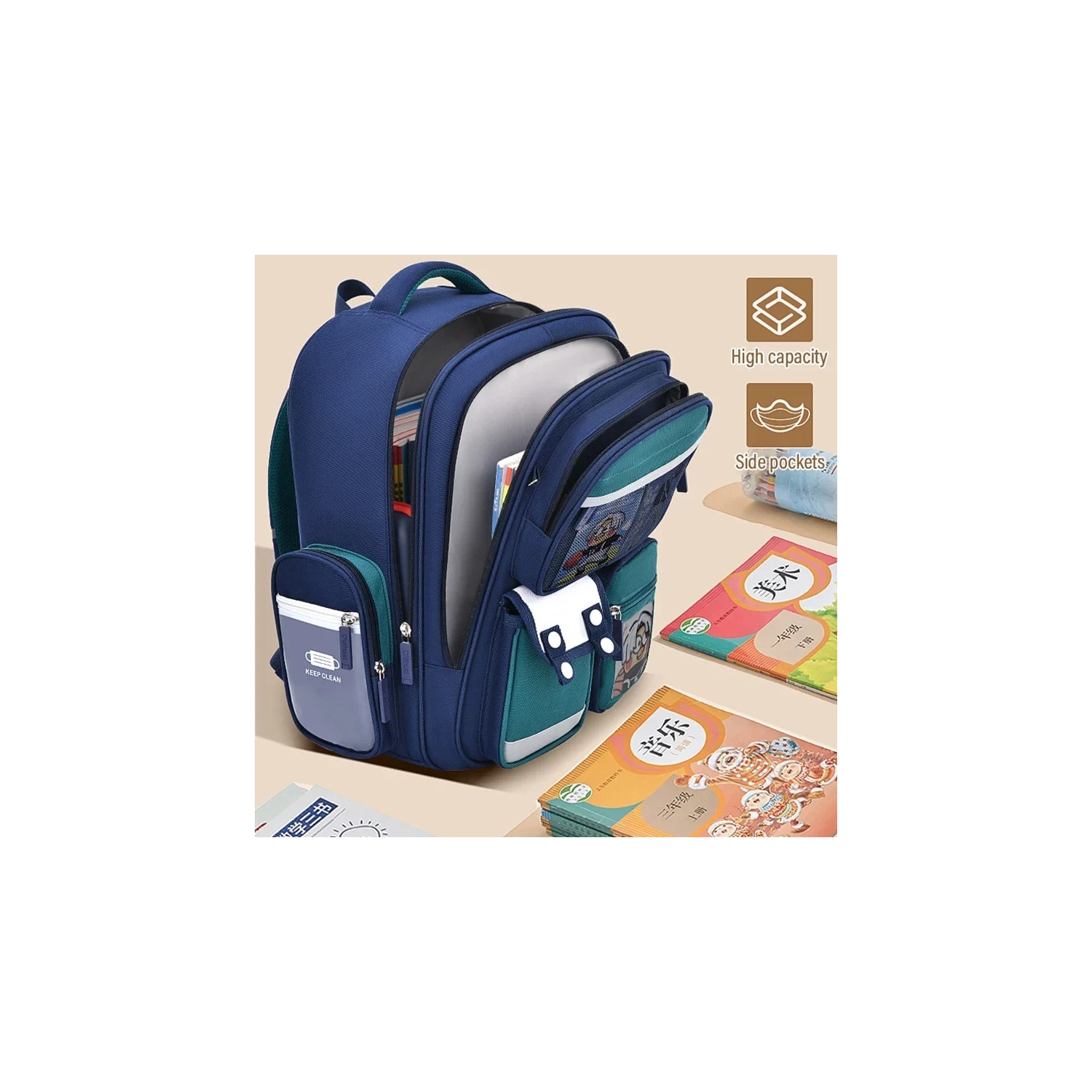 Sac d'école pour enfants 2024 sac à dos fille primaire sac à dos étudiant 1-6 année, garçons et filles, dos Spine relief - Rose