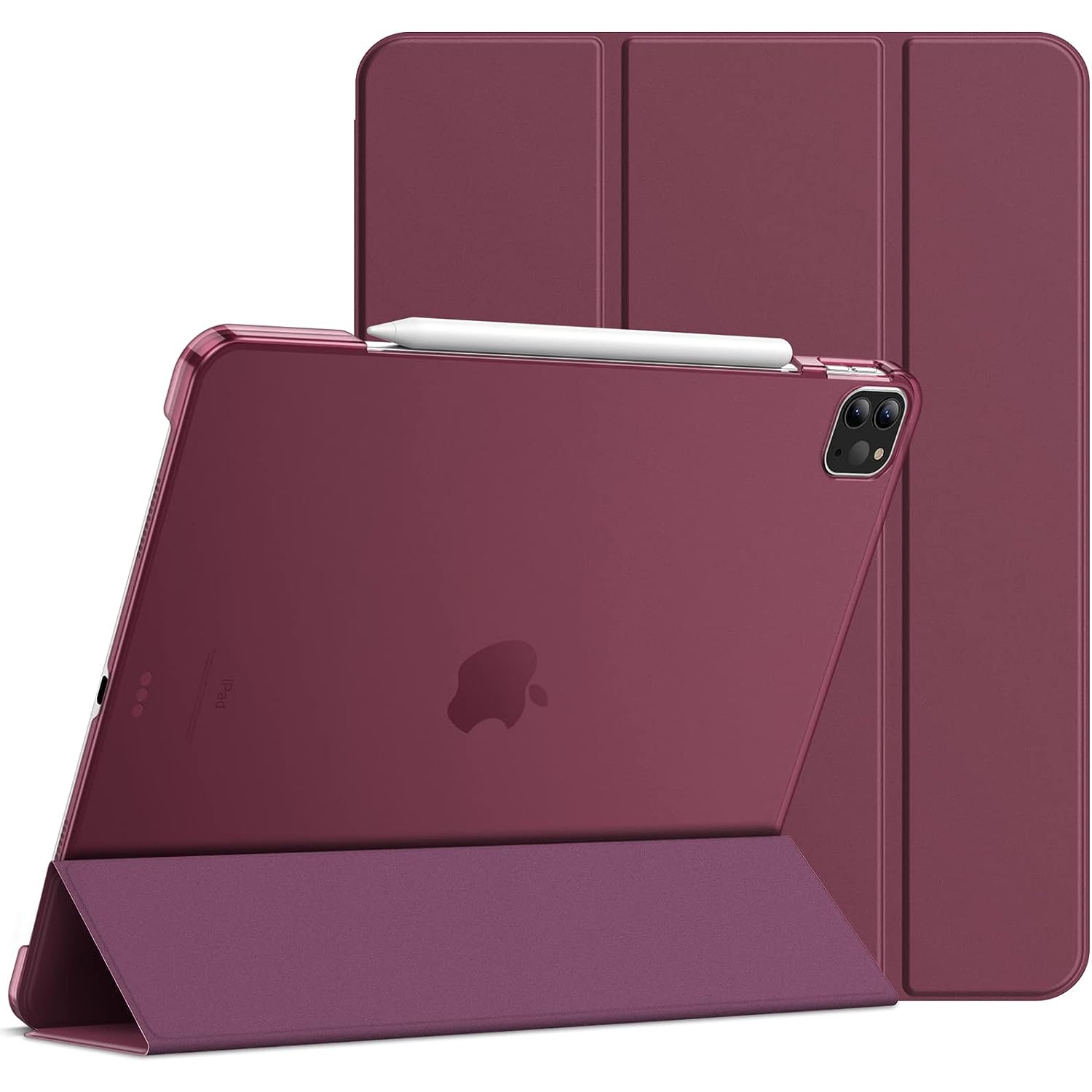iPad Pro 13 2024 Case Folio Slim Magnetic Smart Cover Stand Case Ultra Slim Lightweight SuperShield Cover For iPad Pro 13 2024 - Purple