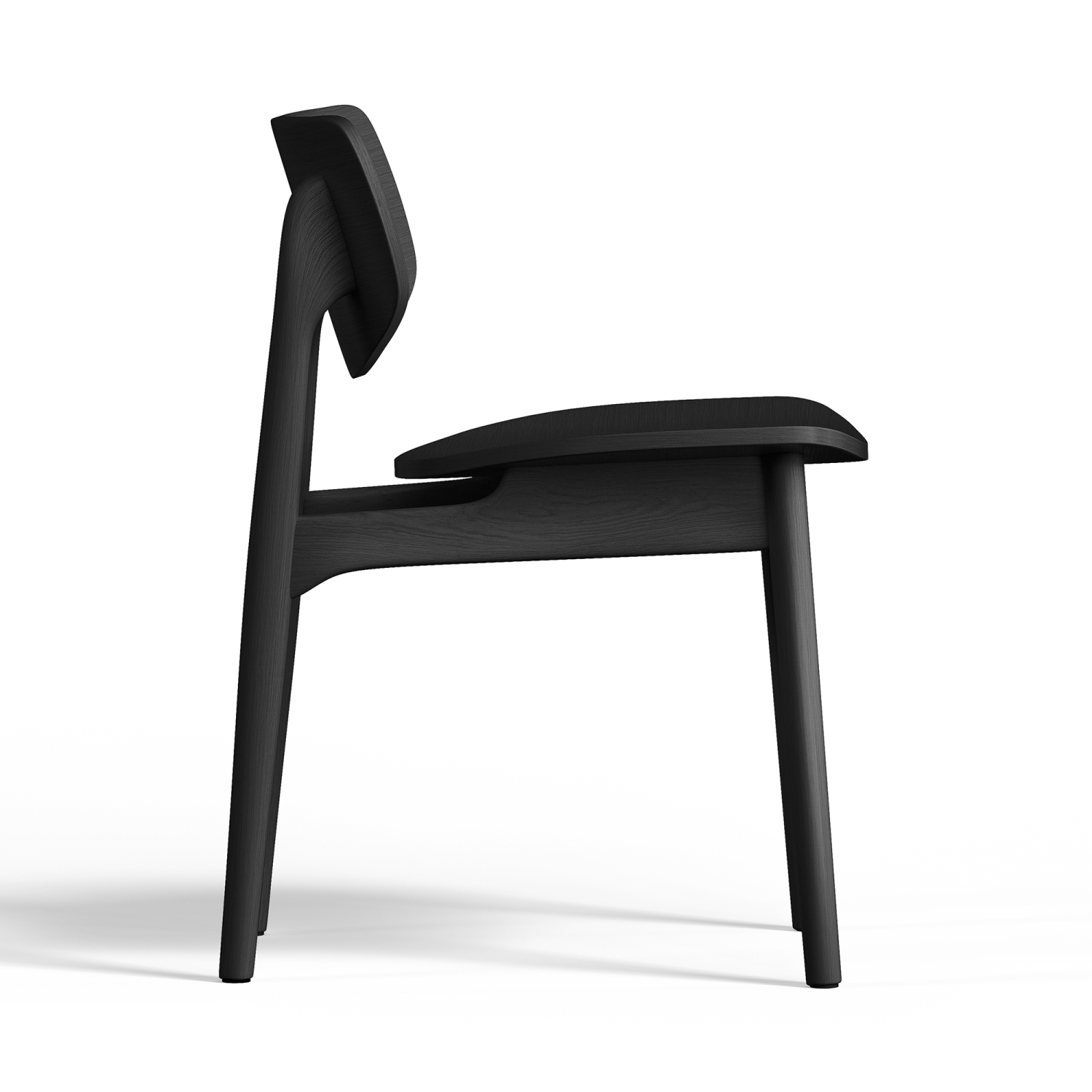 Valencia – Chaise de salle à manger en bois Simone, noir