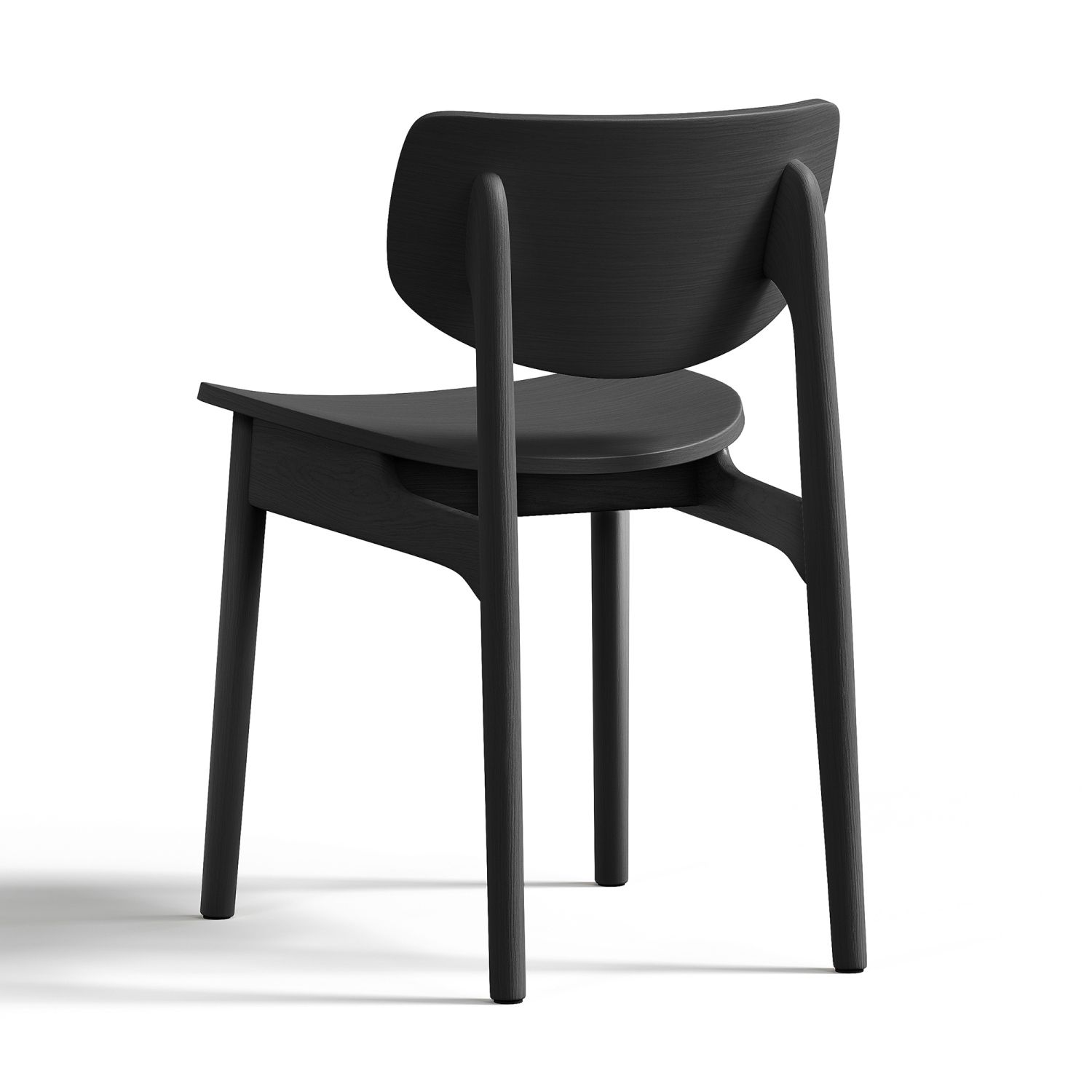 Valencia – Chaise de salle à manger en bois Simone, noir