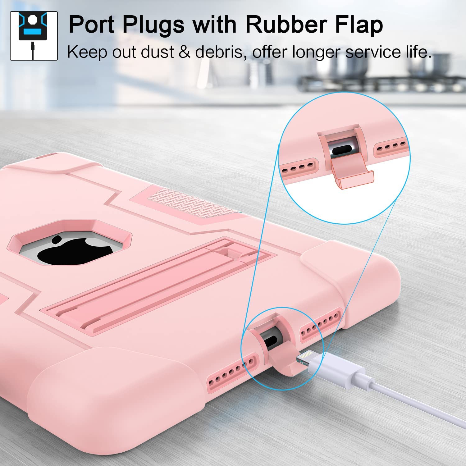 Étui-support intelligent 3-en-1 béquille Pro 11 2024 de iPad pour iPad Pro 11 2024 - Rose