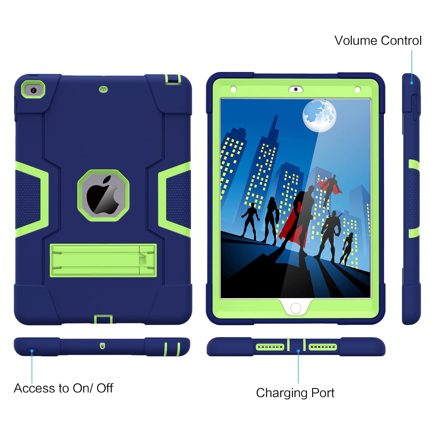 Étui-support intelligent 3-en-1 béquille Pro 11 2024 de iPad pour iPad Pro 11 2024 - Bleu