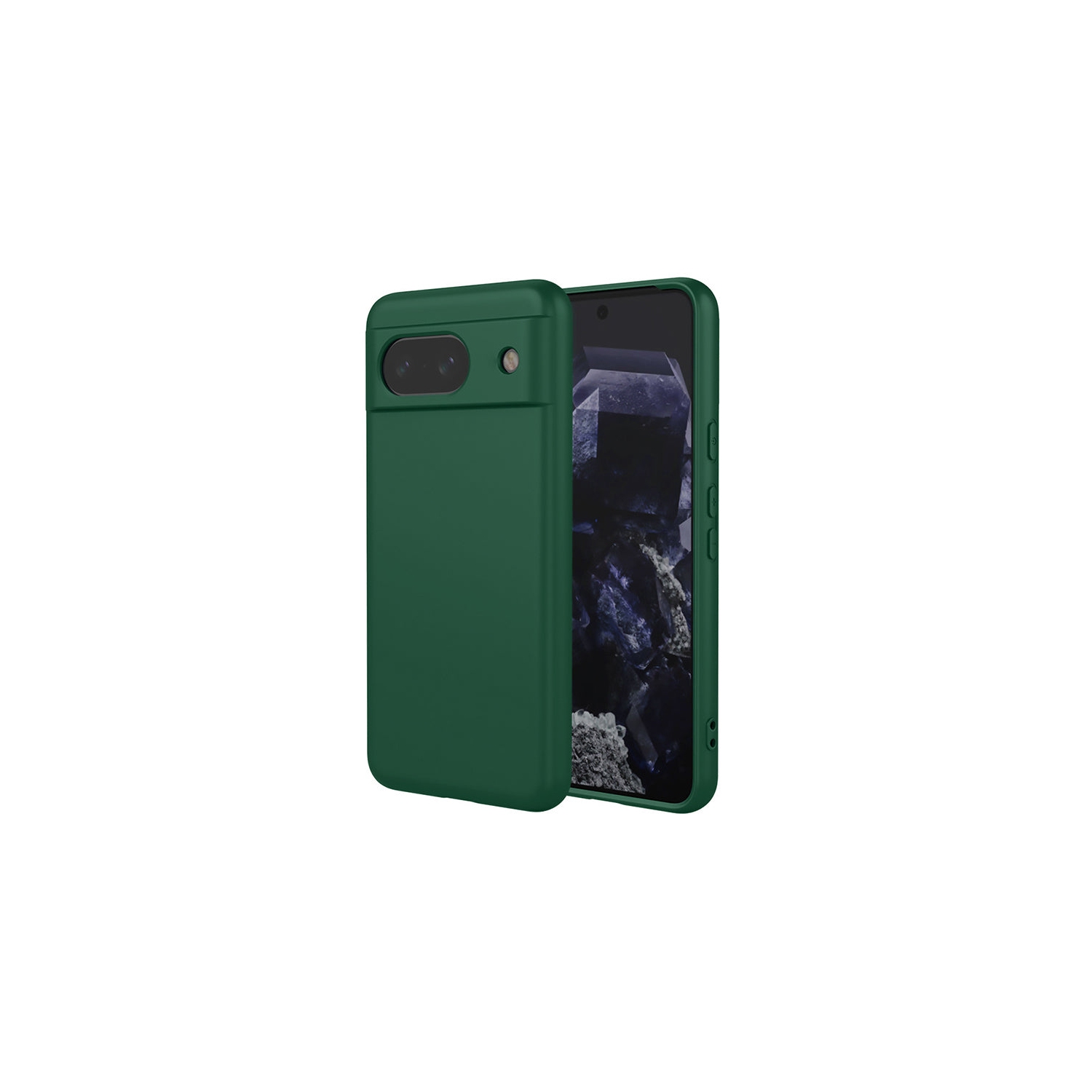 PANDACO Soft Shell Matte Forest Green Case for Google Pixel 8a