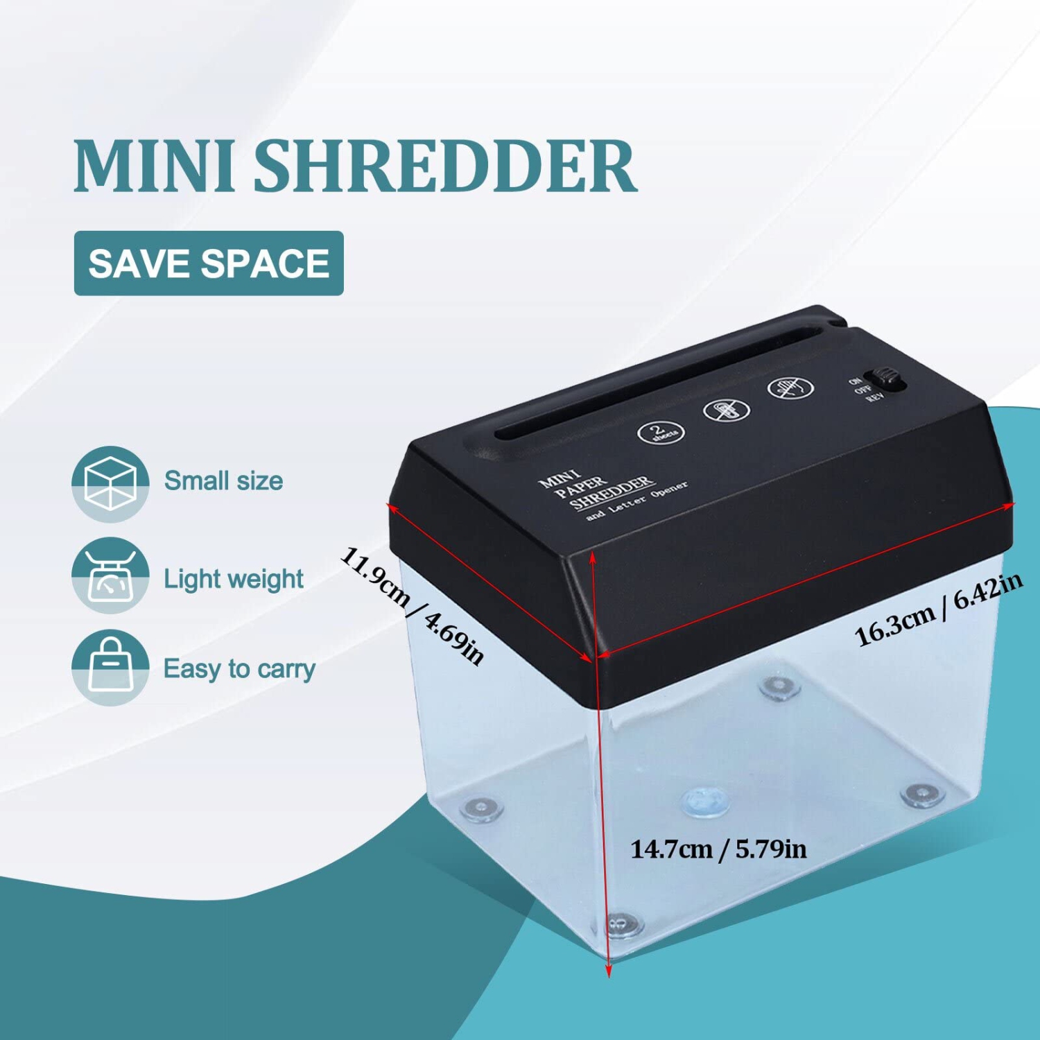 Mini déchiqueteuse, outil de coupe de papier, petit déchiqueteuse électrique USB, déchiqueteuse portative, papeterie de bureau pour la maison