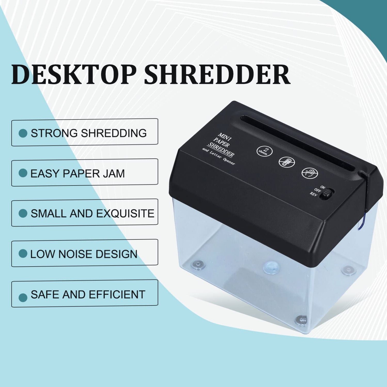 Mini déchiqueteuse, outil de coupe de papier, petit déchiqueteuse électrique USB, déchiqueteuse portative, papeterie de bureau pour la maison