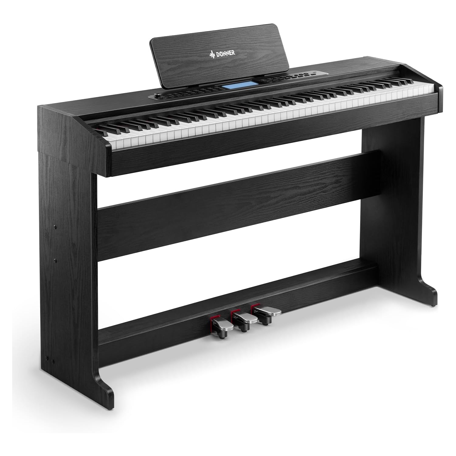 Piano numérique à 95 88 touches lestées DDP-pour débutant | clavier pleine grandeur avec écran ACL, 610 tonalités, 600 rythmes, 110 démos, 3 modes