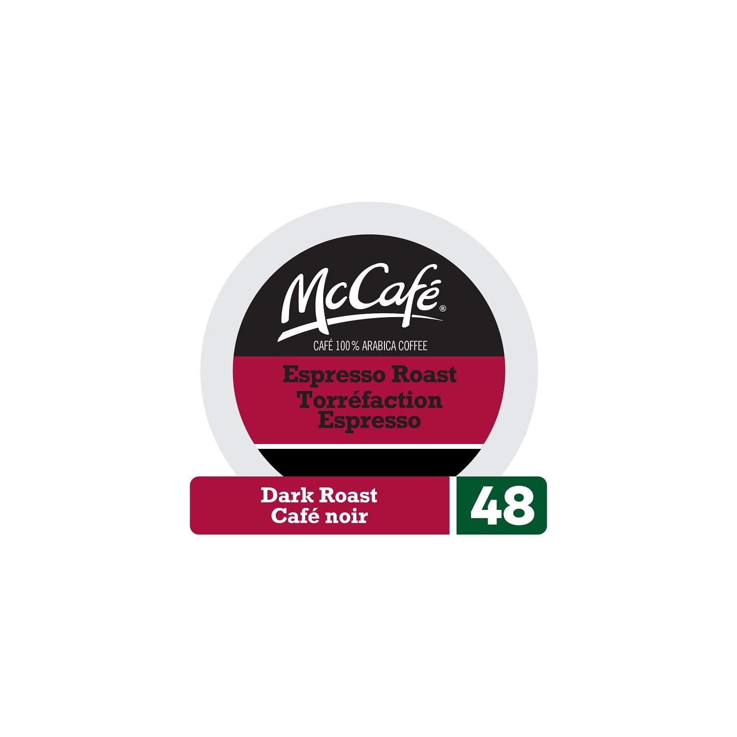 Dosettes K-Cup de café torréfaction espresso McCafé, paq. 48, pour cafetières Keurig