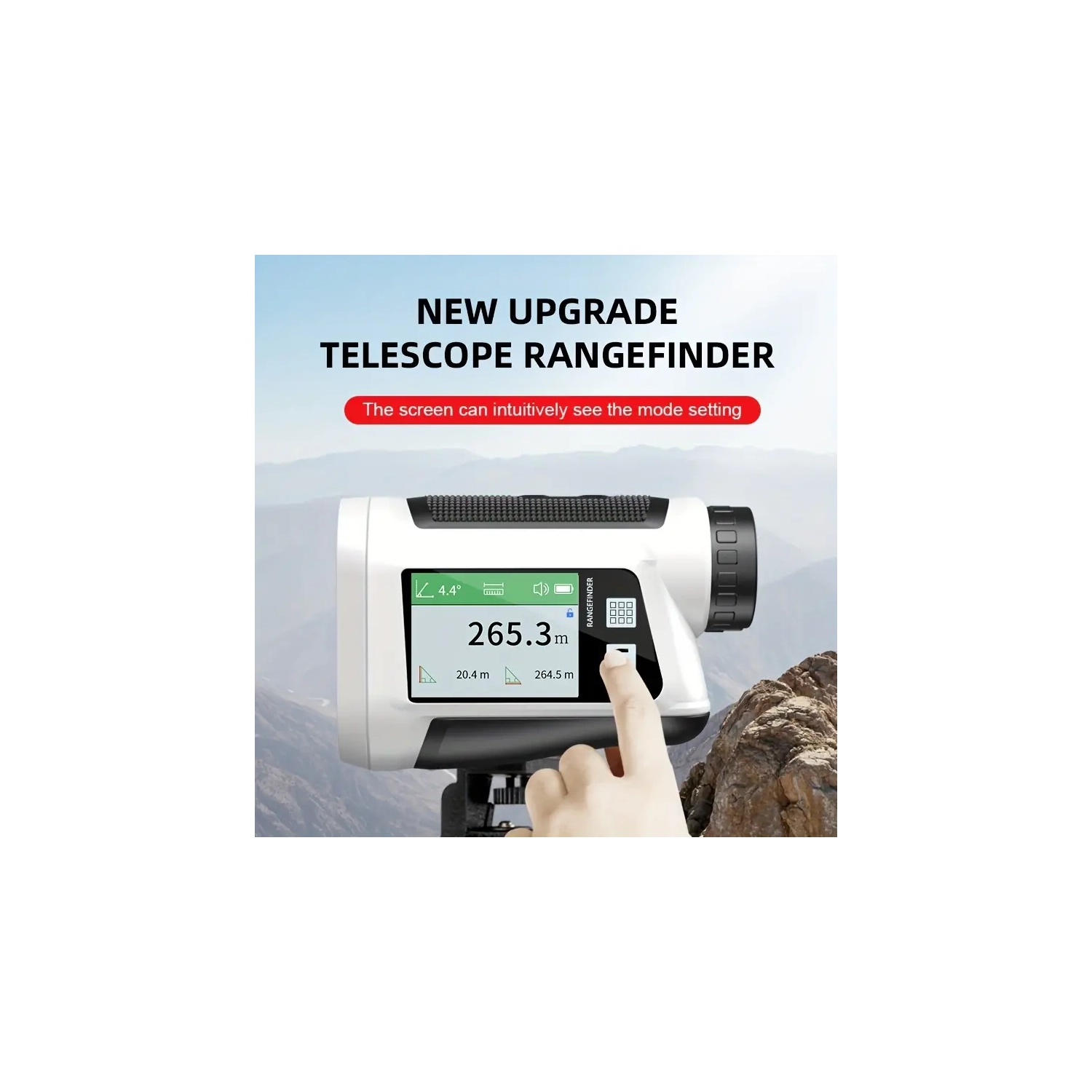 USB Rechargeable Golf Laser 600 meter Rangefinder with Slope & Flag Lock Vibration - LCD Display | Premium Golf Accessories