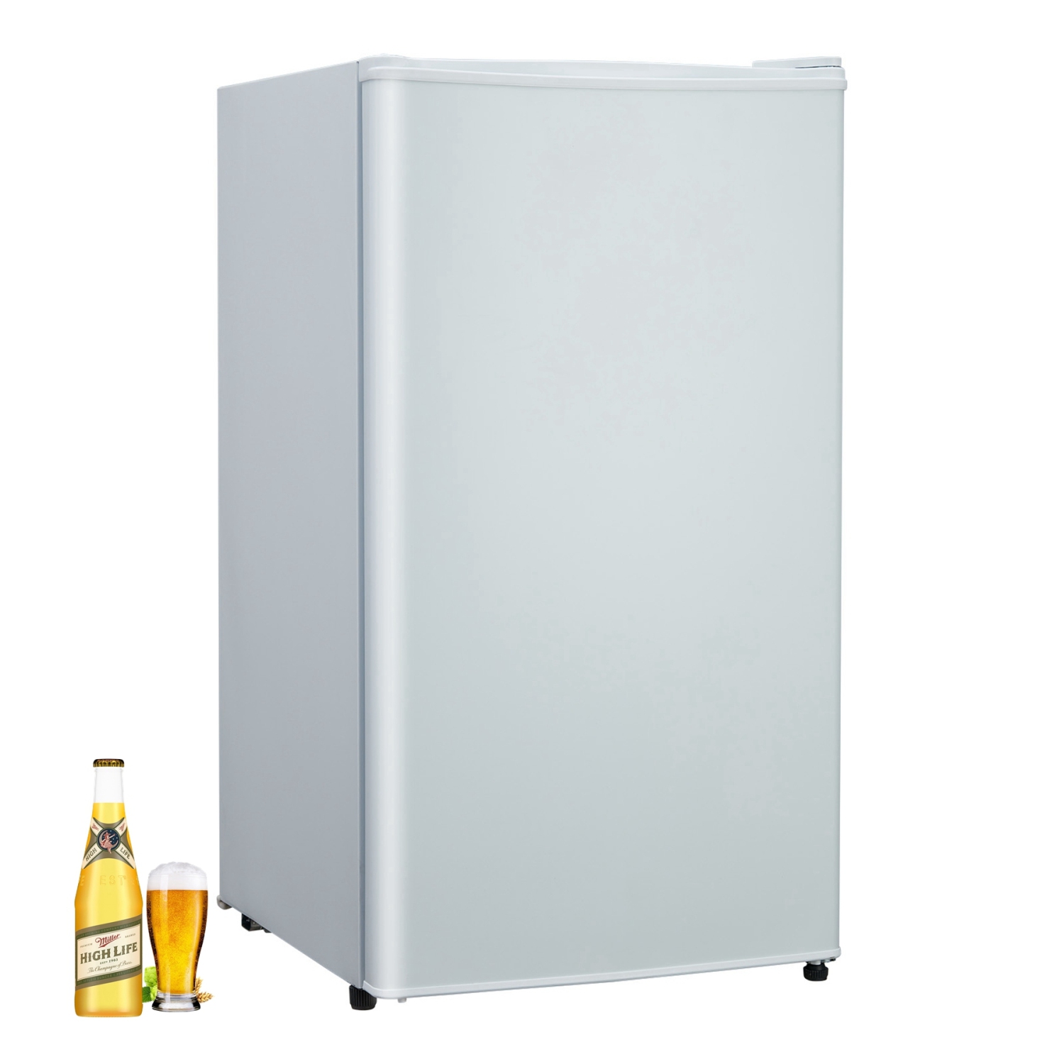 Acekool 3,2 pi3 Réfrigérateur compact, mini réfrigérateur à porte simple avec congélateur supérieur, blanc