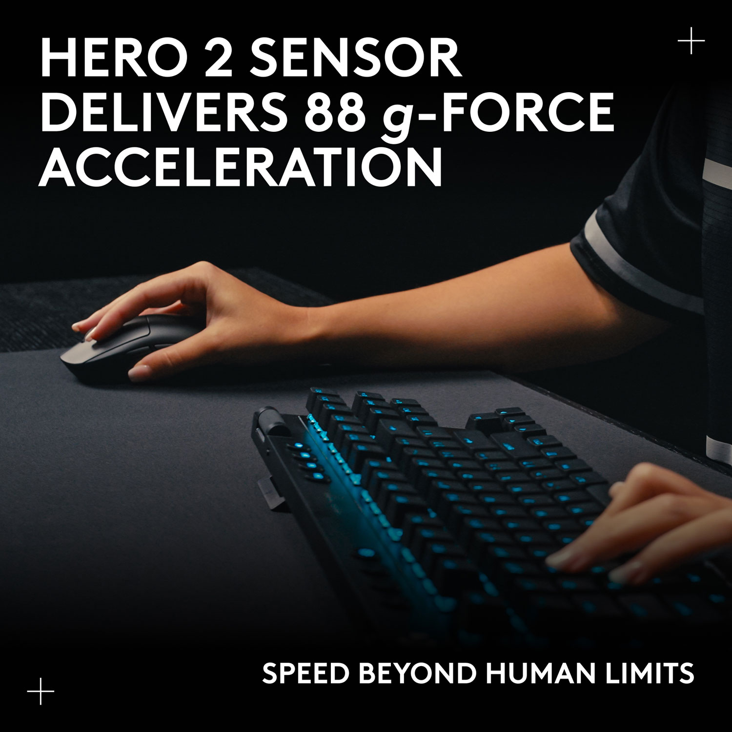 Logitech G PRO 2 LIGHTSPEED 44000 DPI Wireless Optical Gaming Mouse - Black