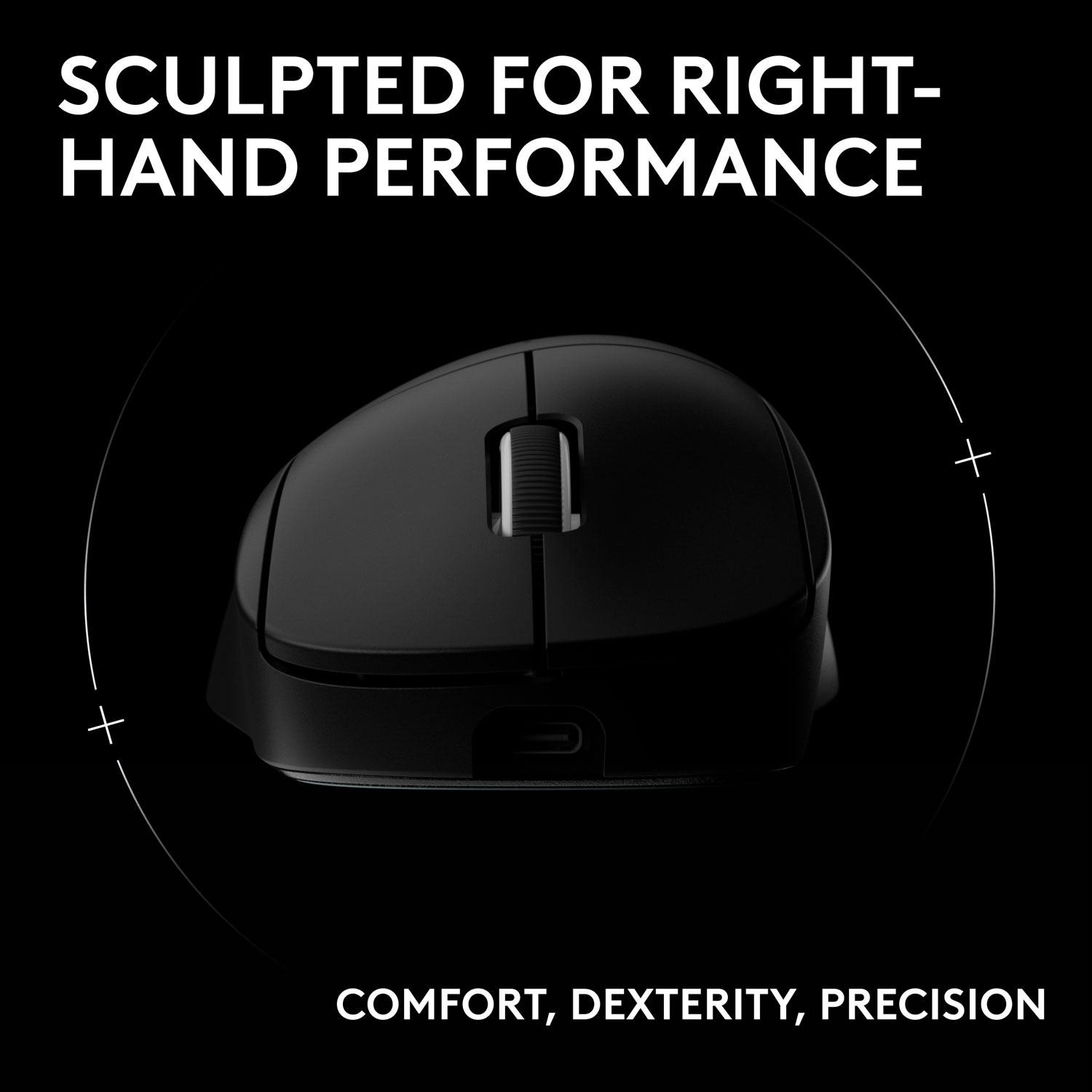 Souris de jeu optique sans fil légère à 5 boutons de 44 000 ppp PRO X SUPERLIGHT 2 DEX de Logitech - Noir