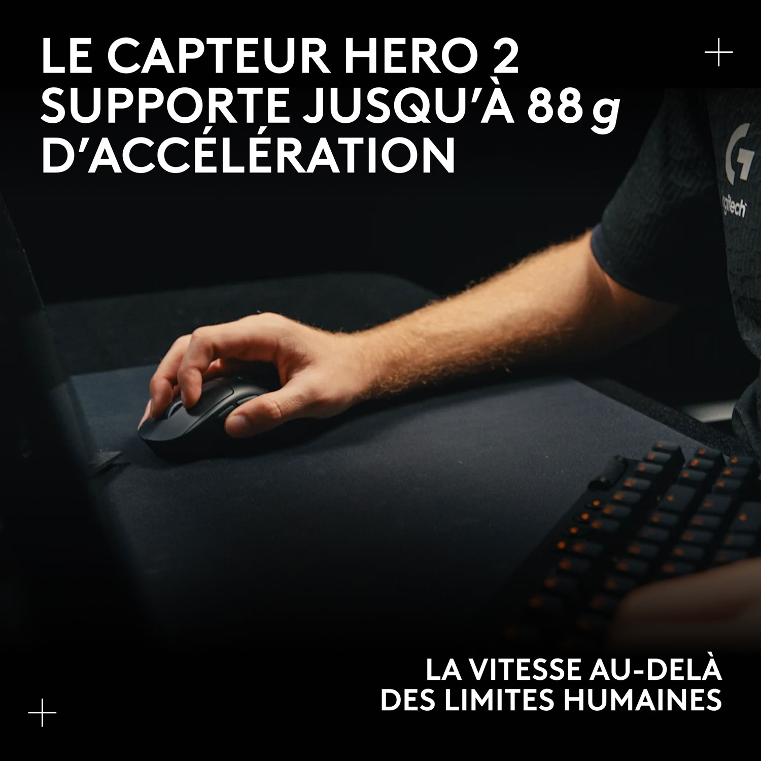 Souris de jeu optique sans fil légère à 5 boutons de 44 000 ppp PRO X SUPERLIGHT 2 DEX de Logitech - Noir