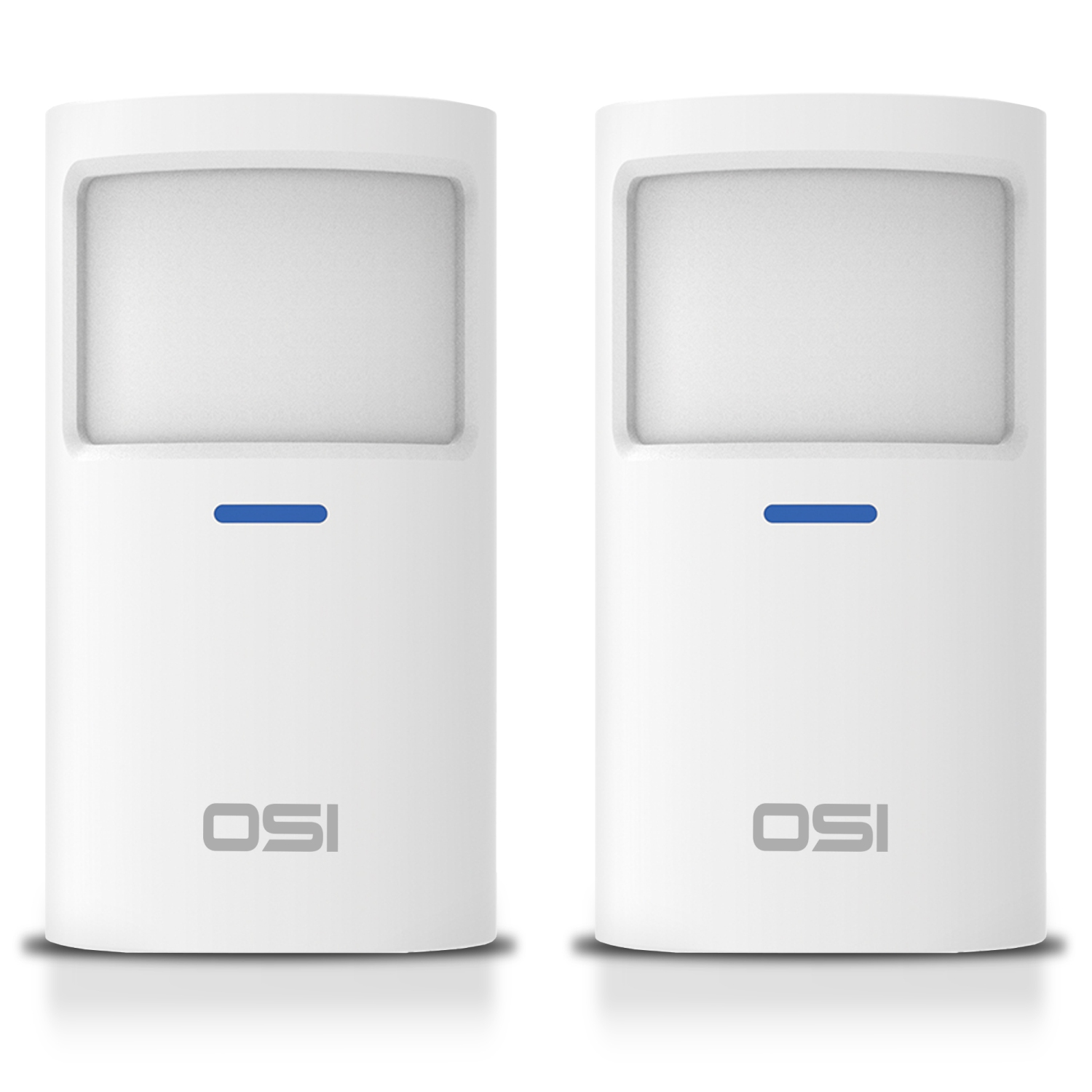 OSI Wireless Motion Sensors 2 Pack - Accessory for OSI Smart Alarm System (Gen 2), Wireless, Includes 2 AA Batteries, Pet Immunity, Wide Angle 110°.