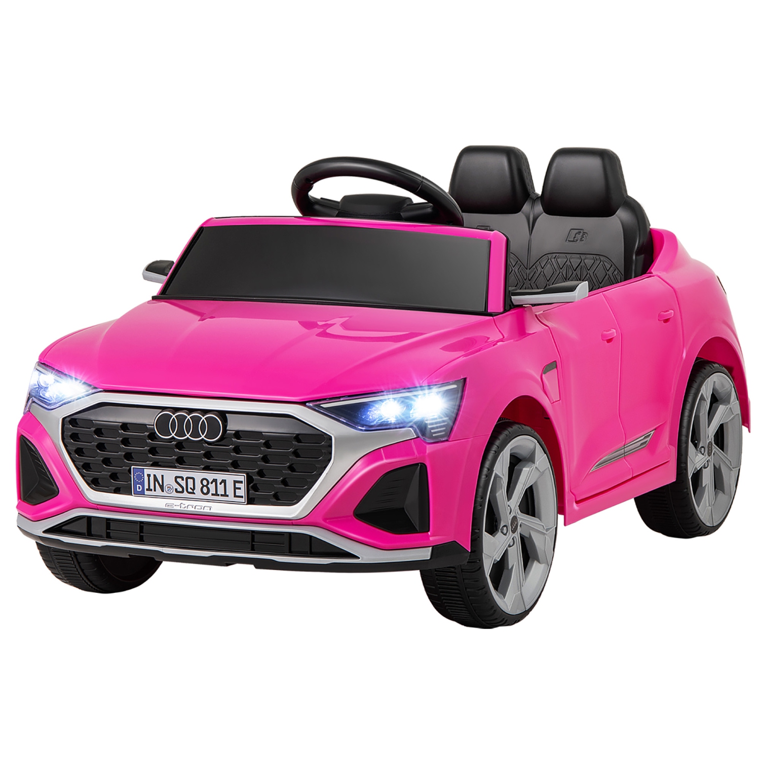 Gymax 12V Kids Ride On Car w/Remote Control 4 Wheels Suspension 3 Speeds LED Headlight