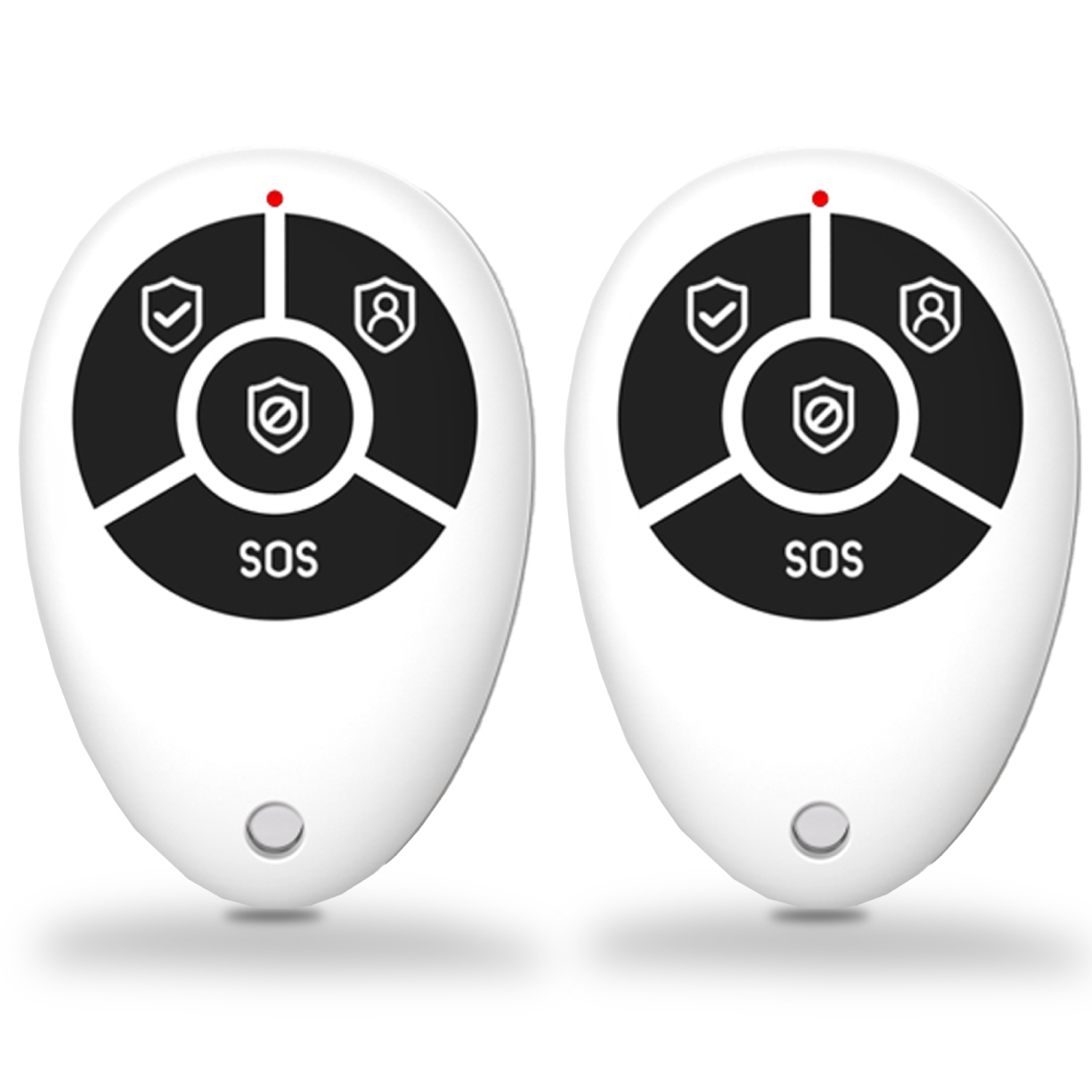 OSI Alarm Remote Controller 2-Pack - Accessory for OSI Smart Alarm System (Gen 2), Wireless, includes 1 CR2032 Battery, SOS, ARM Home, Arm Away and