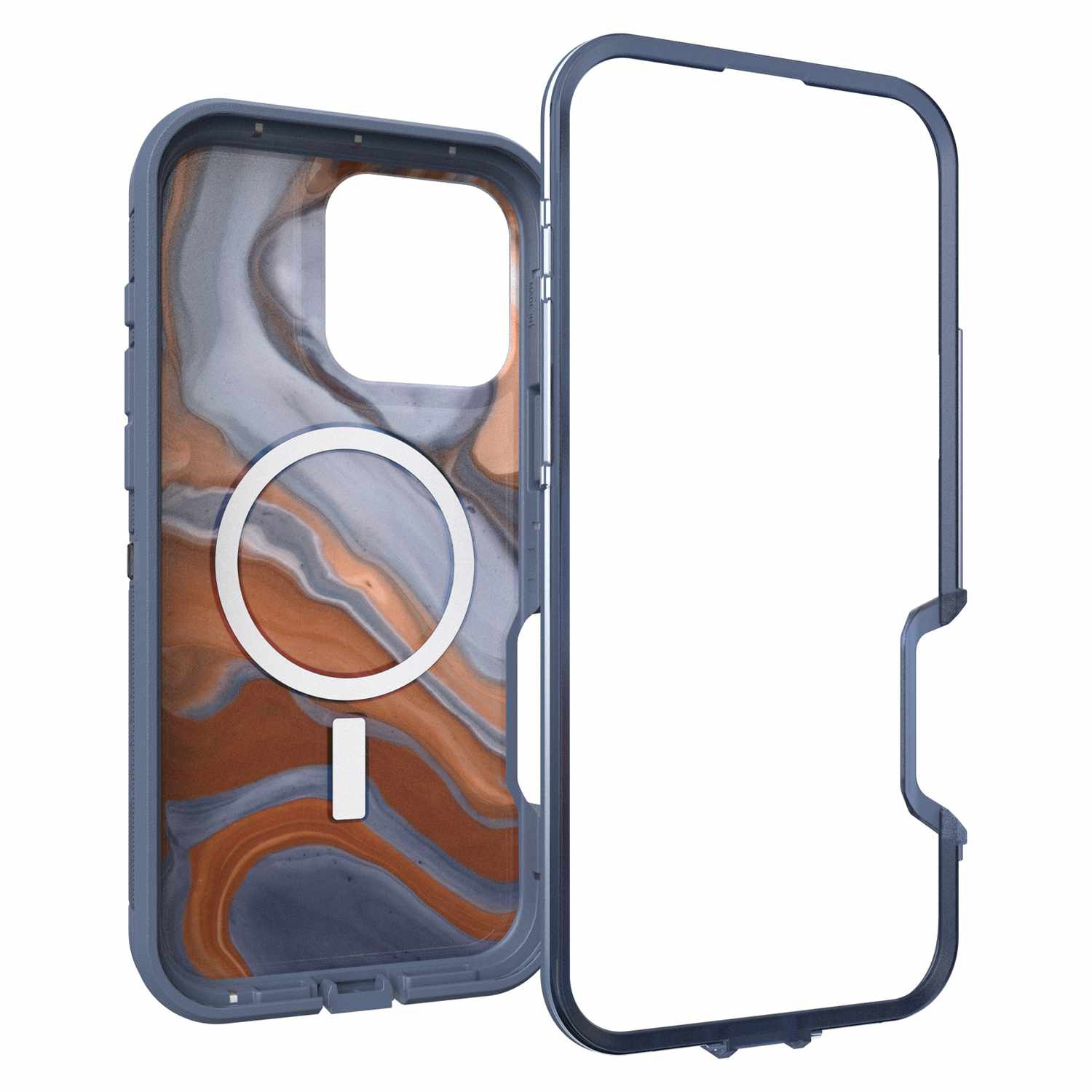 Étui Defender XT Clear Pro d'OtterBox pour iPhone 16 Pro Max - Protection rigide bleue durable