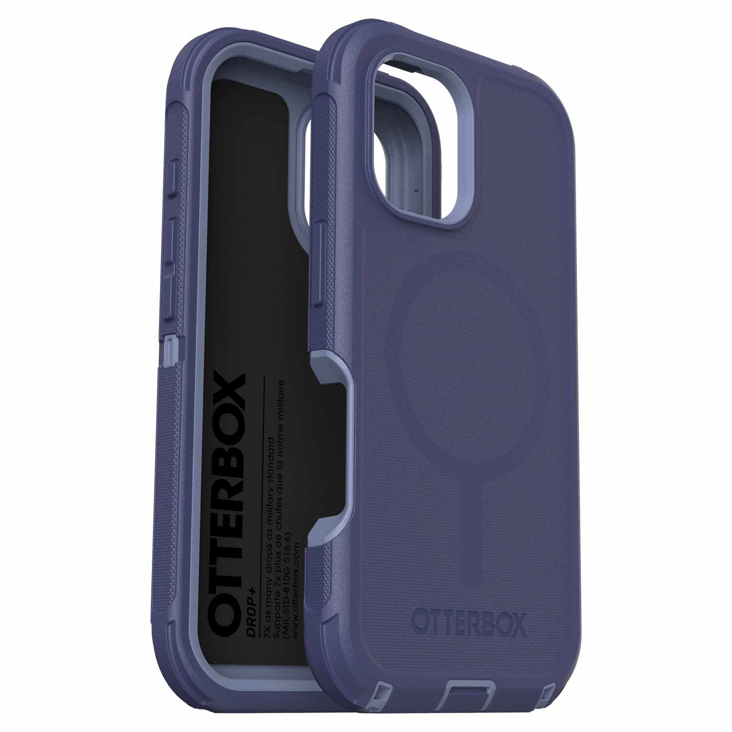 OtterBox Defender Pro Case for iPhone 16 - Rugged Purple Hard Shell with MagSafe