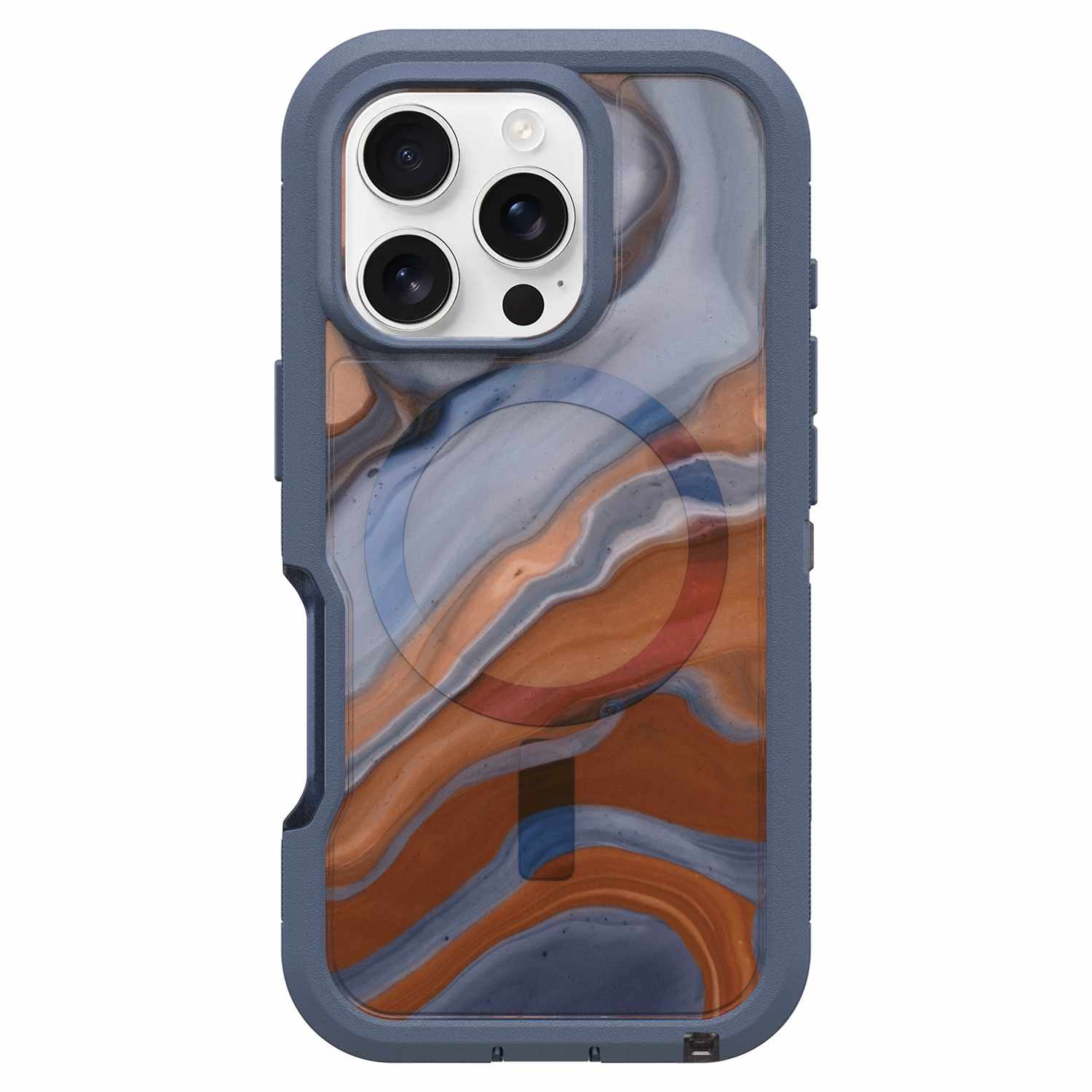 Étui Defender XT Clear Pro d'OtterBox pour iPhone 16 Pro - Protection rigide bleue haut de gamme