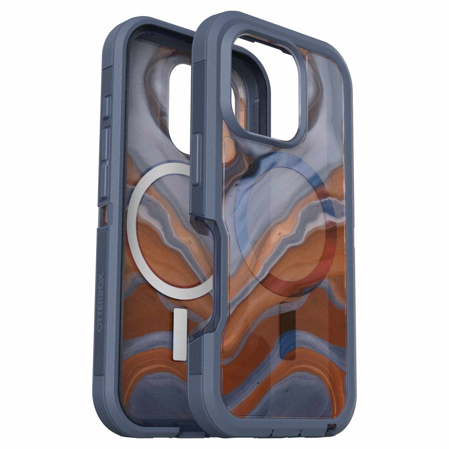 Étui Defender XT Clear Pro d'OtterBox pour iPhone 16 Pro - Protection rigide bleue haut de gamme