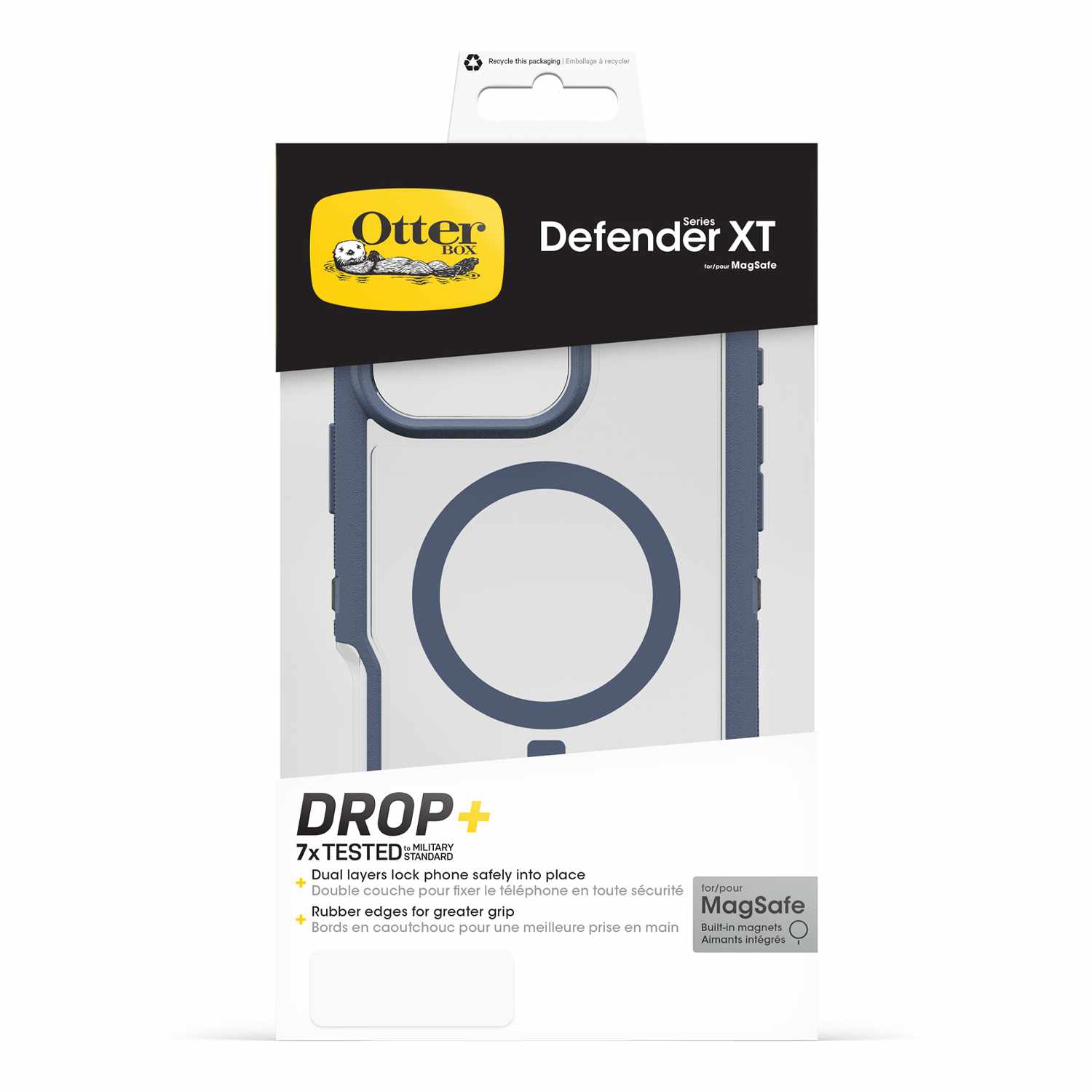 Étui Defender XT Clear Pro d'OtterBox pour iPhone 16 Pro Max - Bleu - Protection optimale