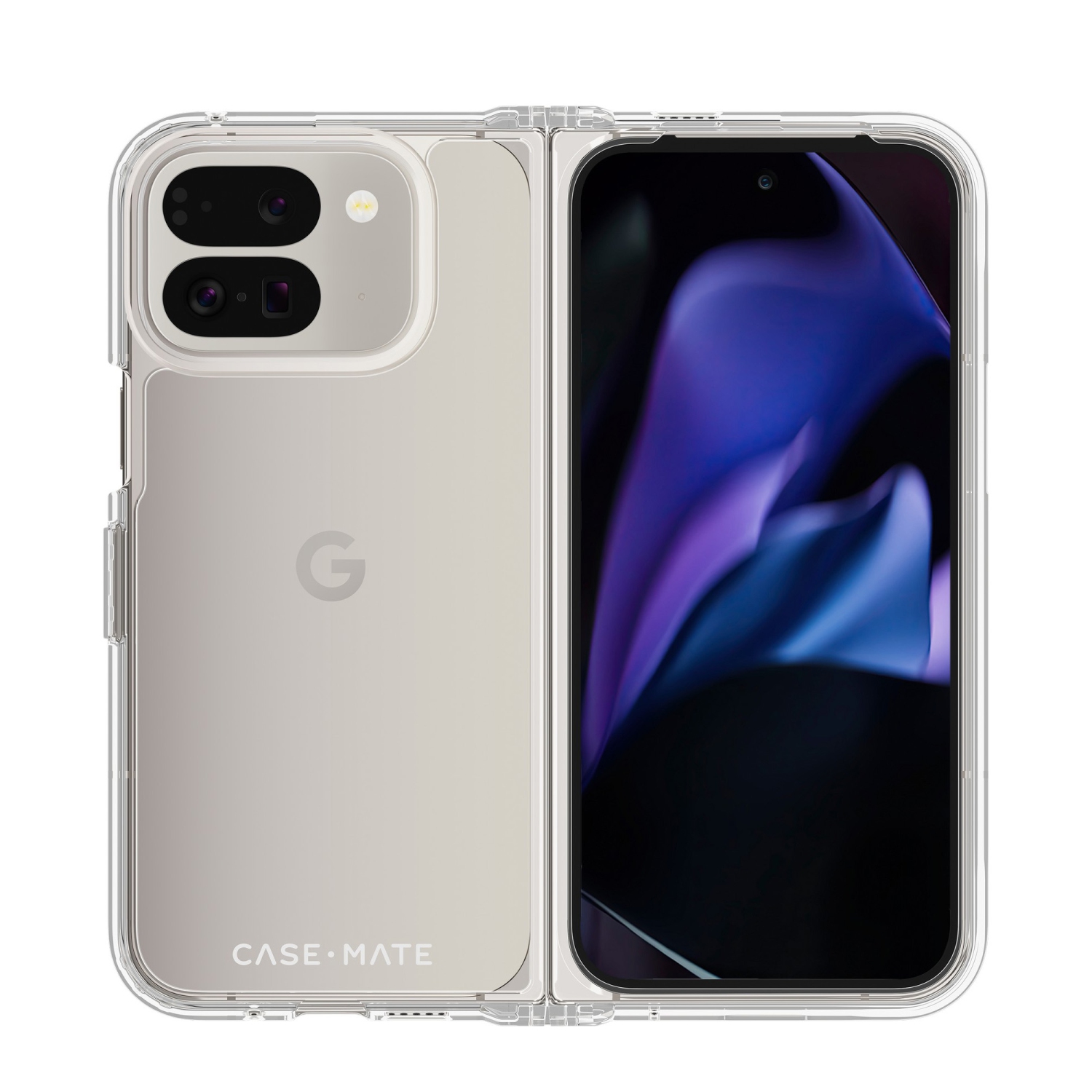 Case-Mate Tough Pixel 9 Pro Fold Fitted Hard Shell Case - Translucent