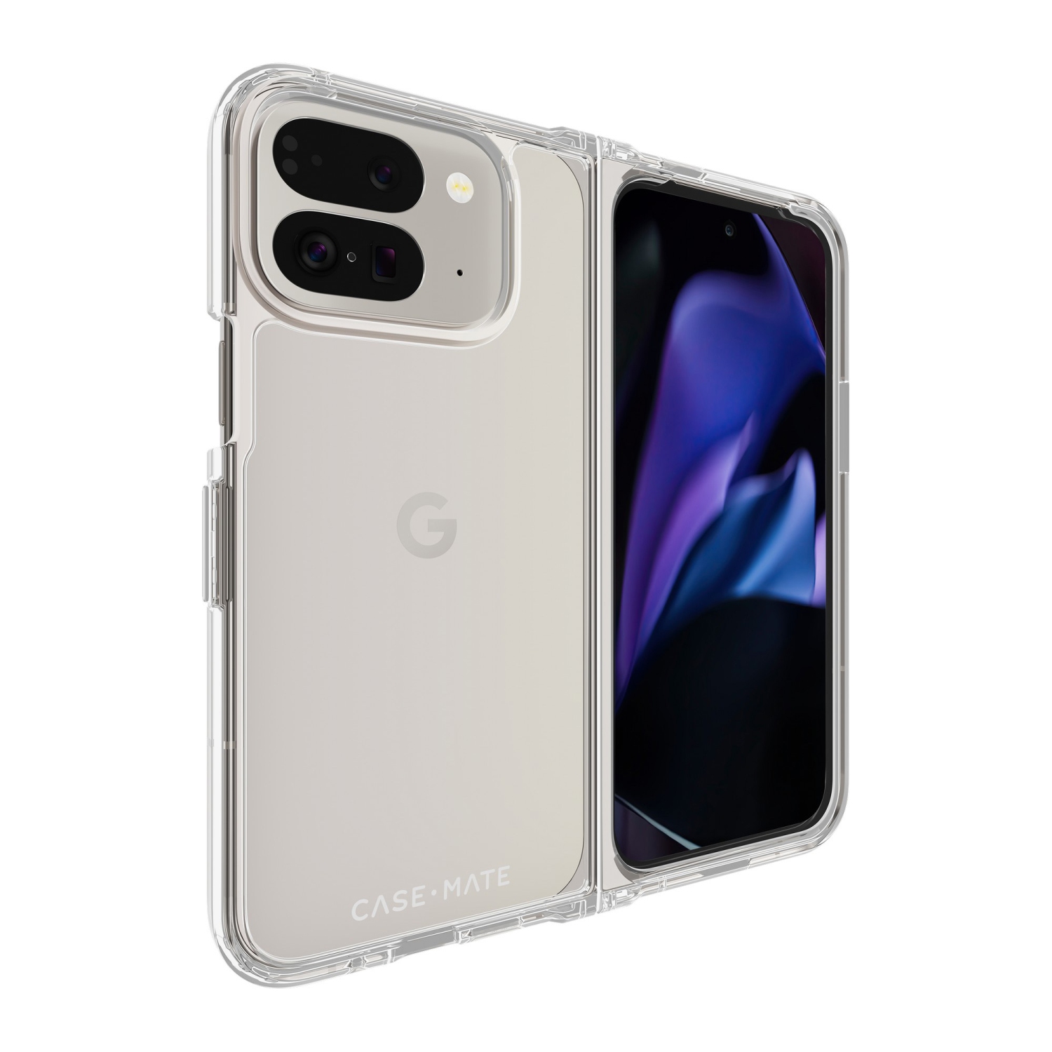 Case-Mate Tough Pixel 9 Pro Fold Fitted Hard Shell Case - Translucent
