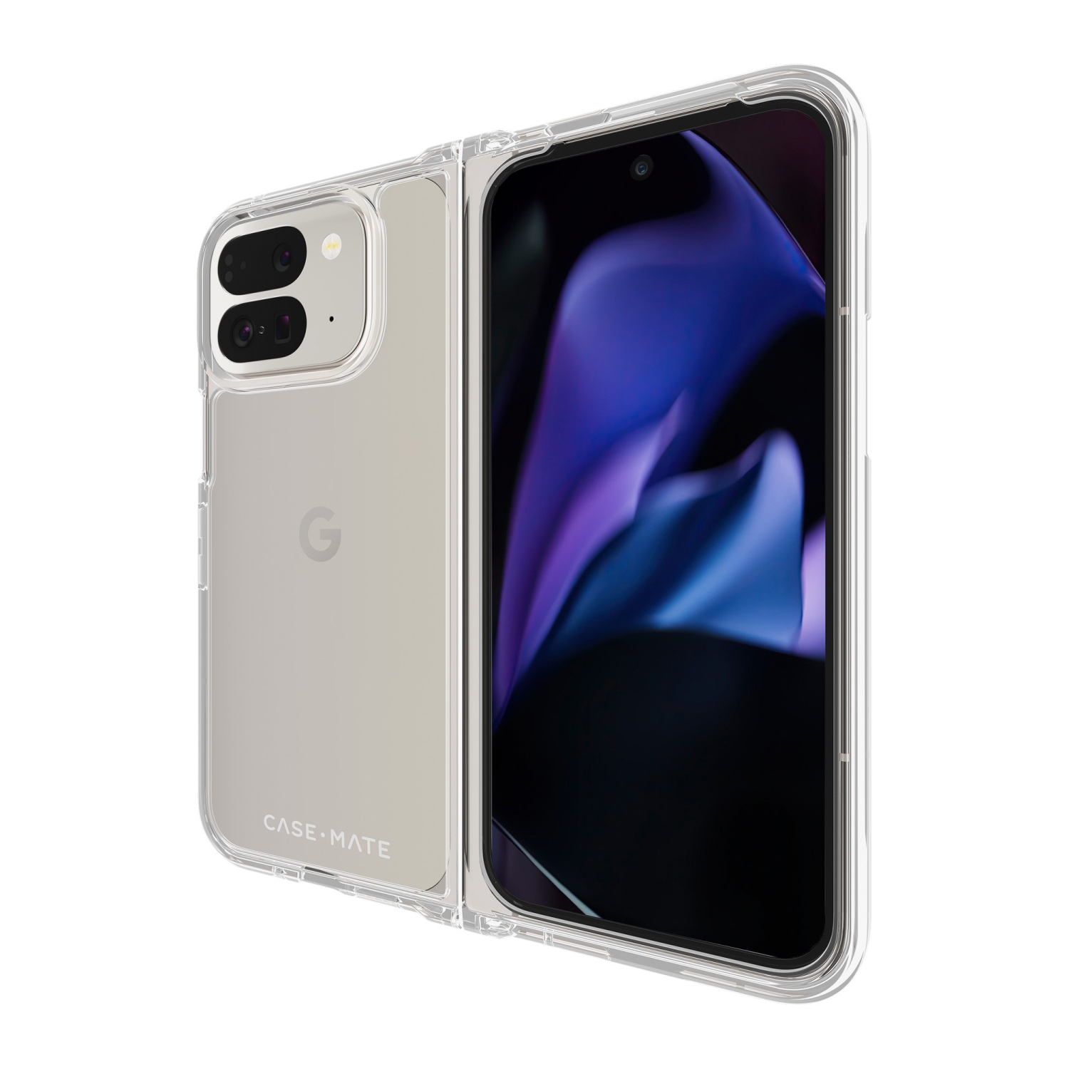 Case-Mate Tough Pixel 9 Pro Fold Fitted Hard Shell Case - Translucent