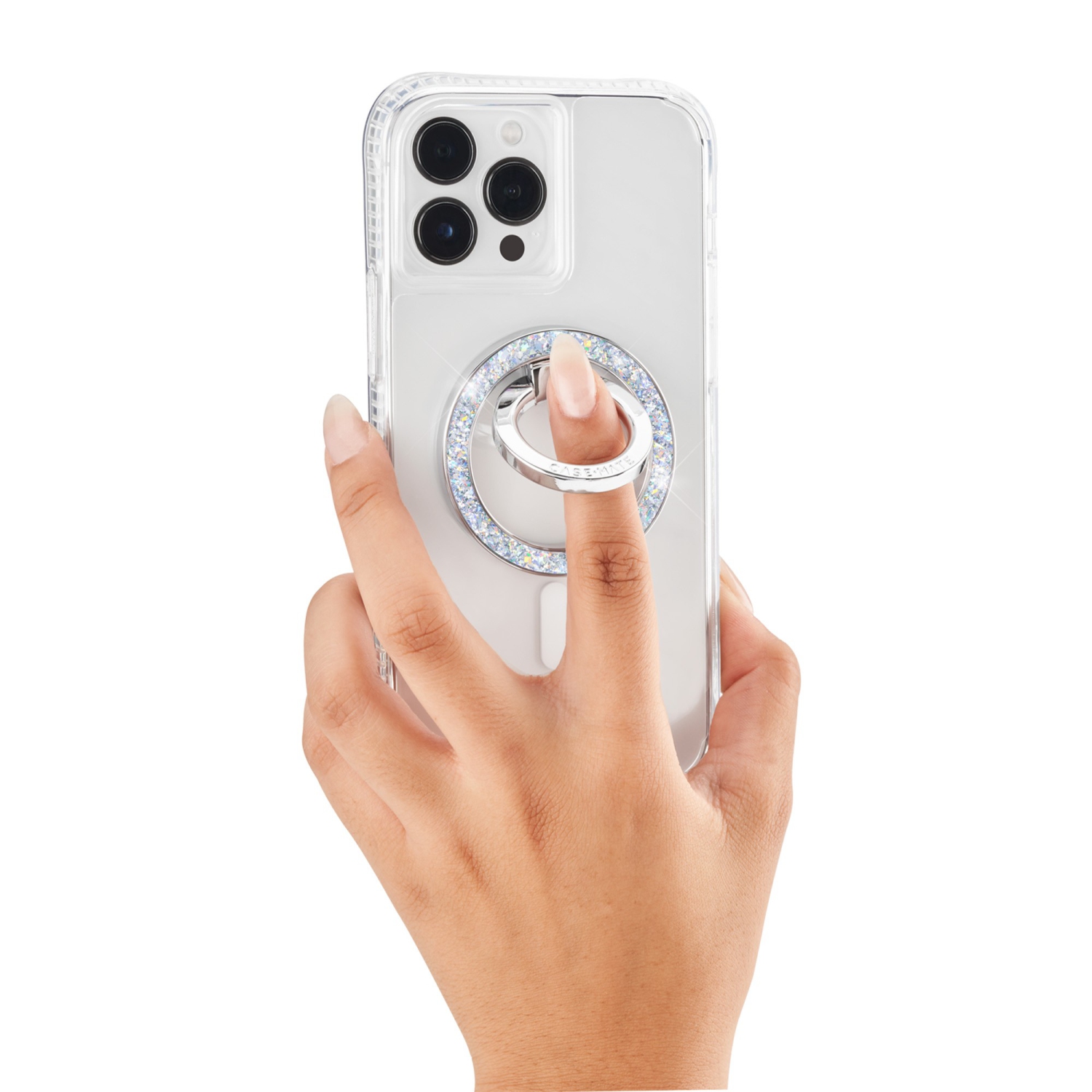 Case-Mate Magnetic Ring Stand Fitted Hard Shell Case - Translucent