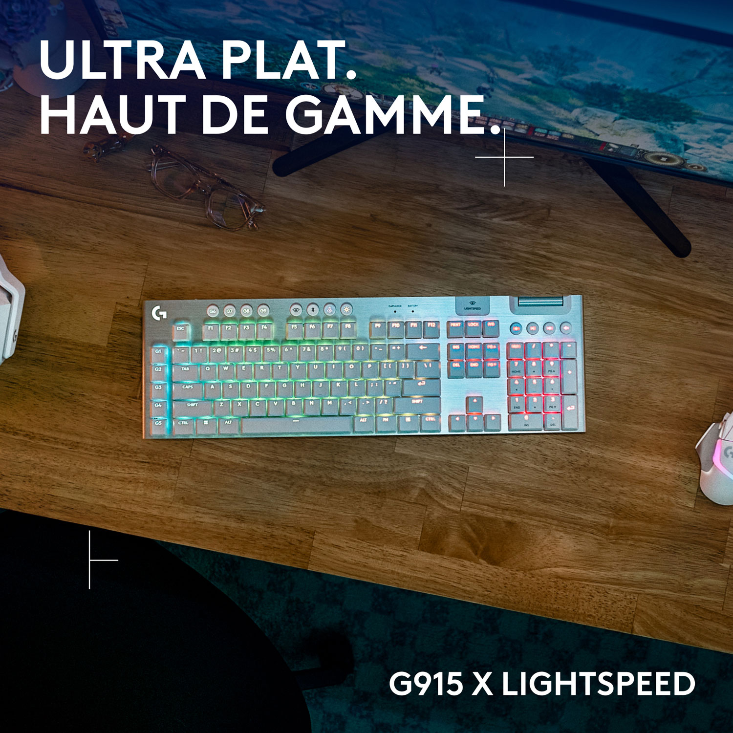 Logicool G915X LIGHTSPEED白 ゲーミング キーボード G915 X LIGHTSPEED ホワイト G915WLX