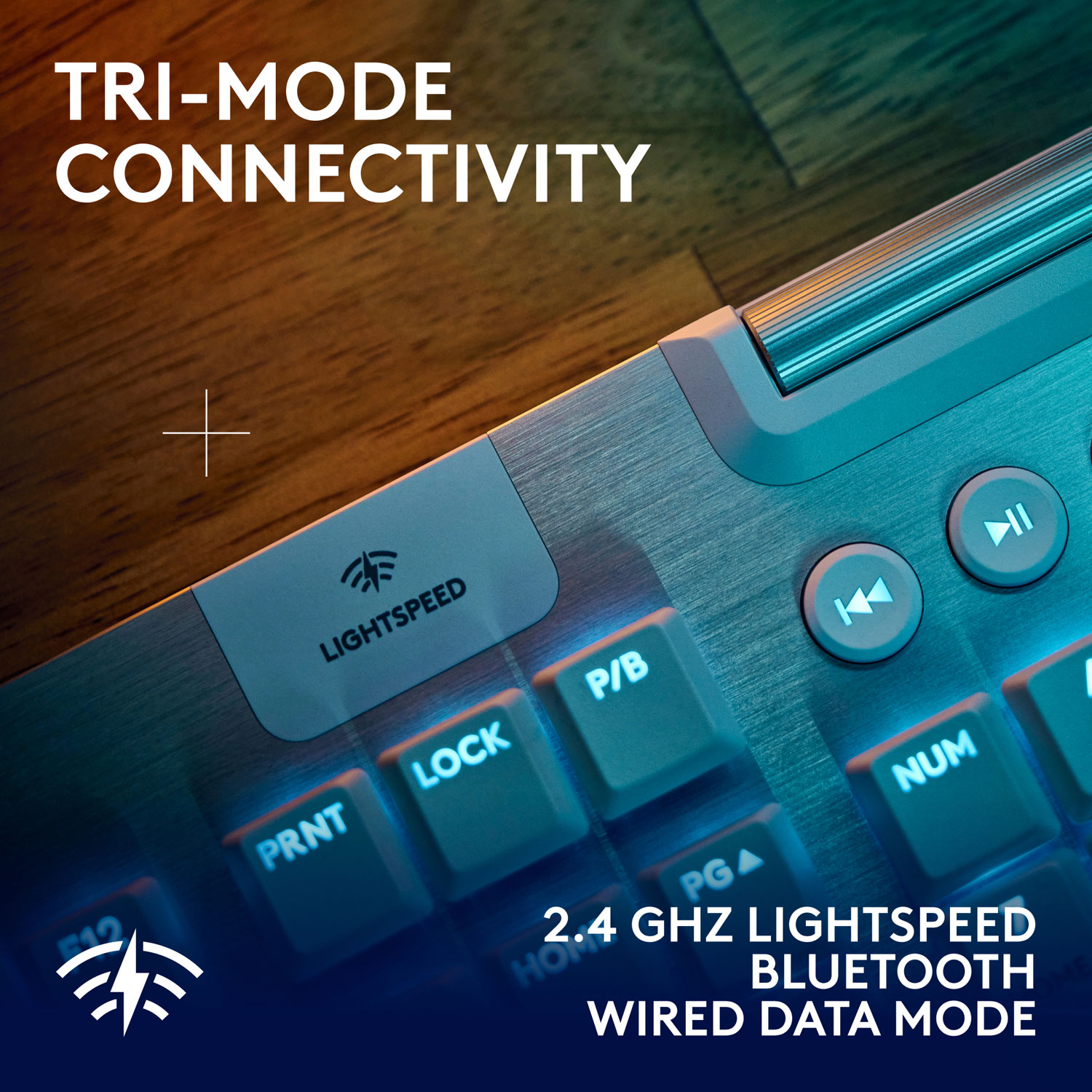 Clavier de jeu pleine grandeur sans fil rétroéclairé à commutateurs mécaniques tactiles GL G915 X LIGHTSPEED de Logitech - Blanc