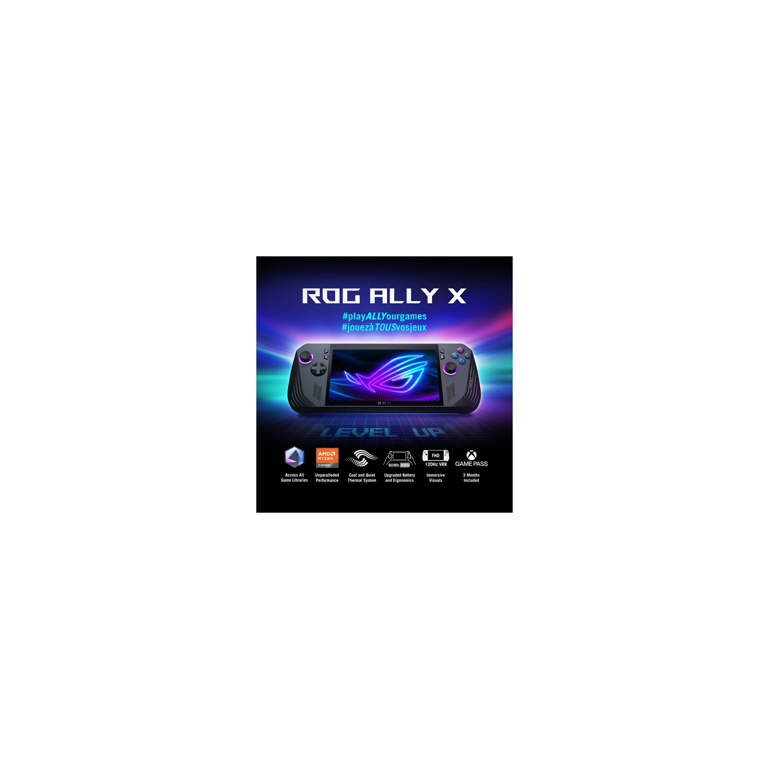 Open Box - ASUS ROG Ally X 7" 1080p Touch Gaming Console