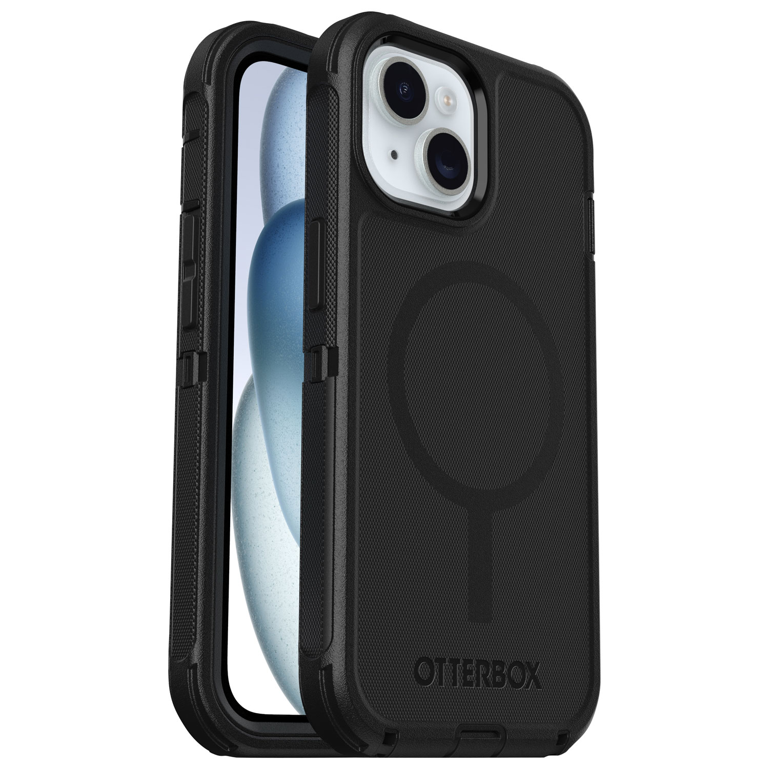OtterBox Defender Pro Fitted Hard Shell Case for iPhone 16e/15/14/13 with MagSafe - Black