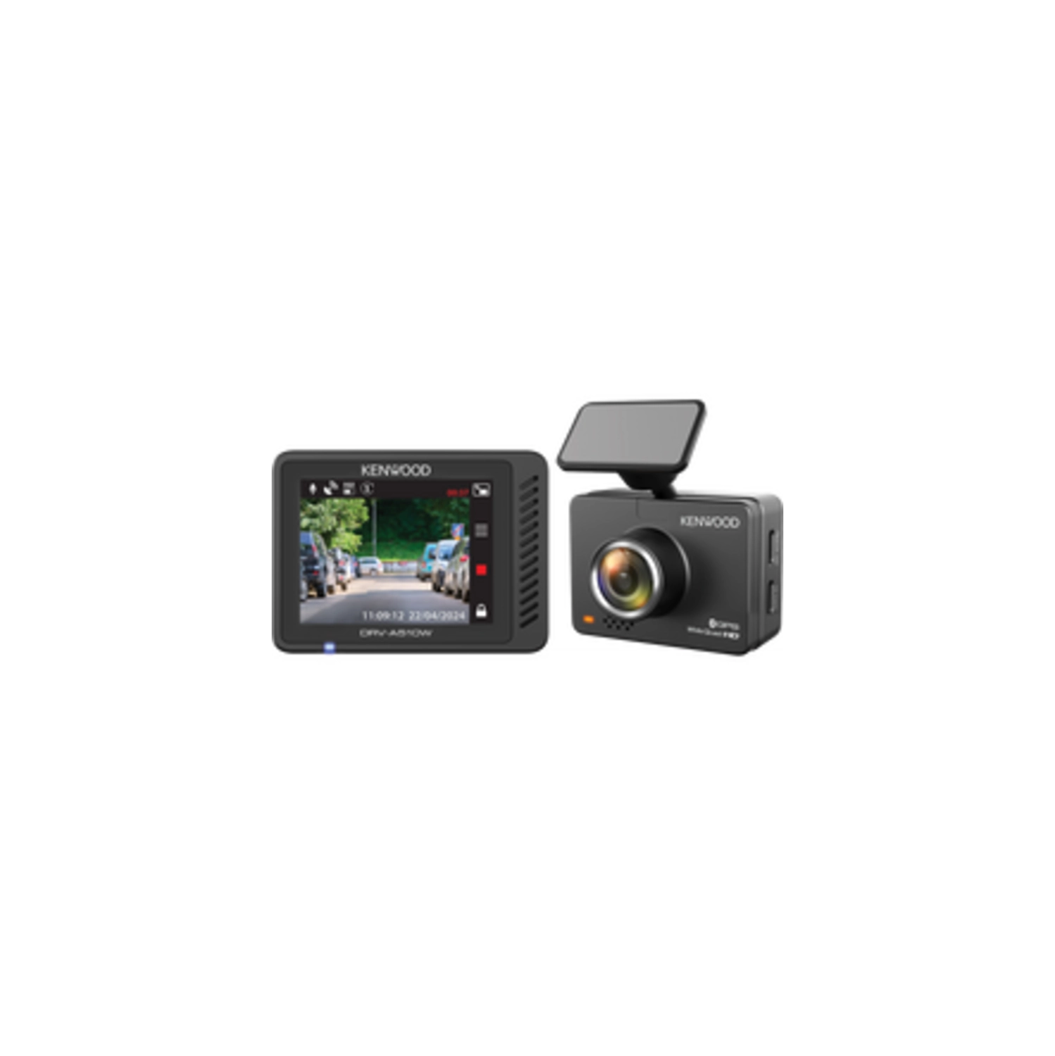 Kenwood DRV-A510W HD Dash Cam with 2" Display, GPS and Wi-Fi