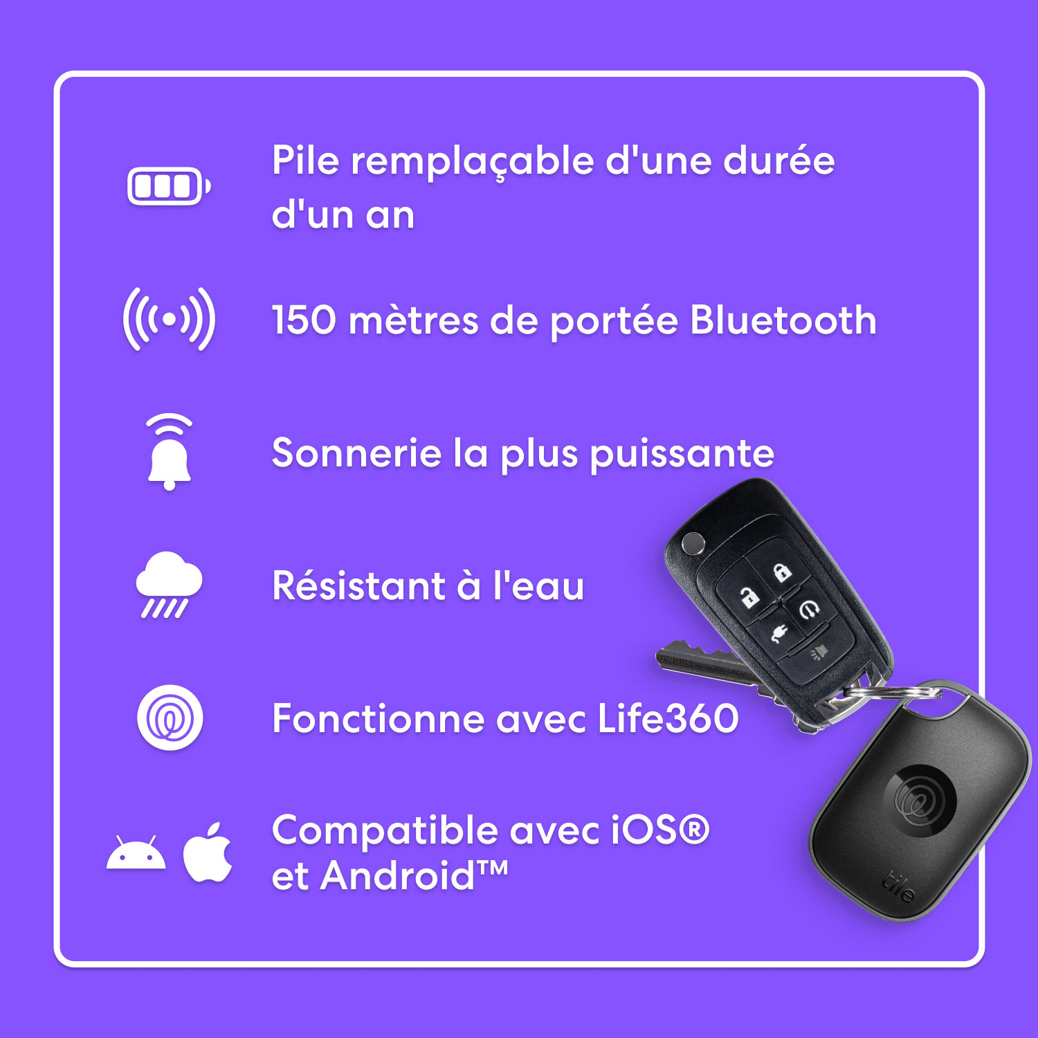 Tile Pro Bluetooth Item Tracker - Black