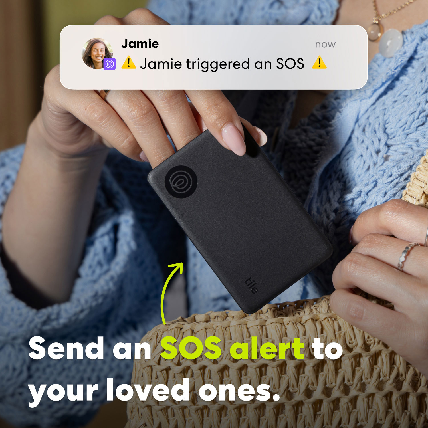 Tile Slim Bluetooth Item Tracker - Black